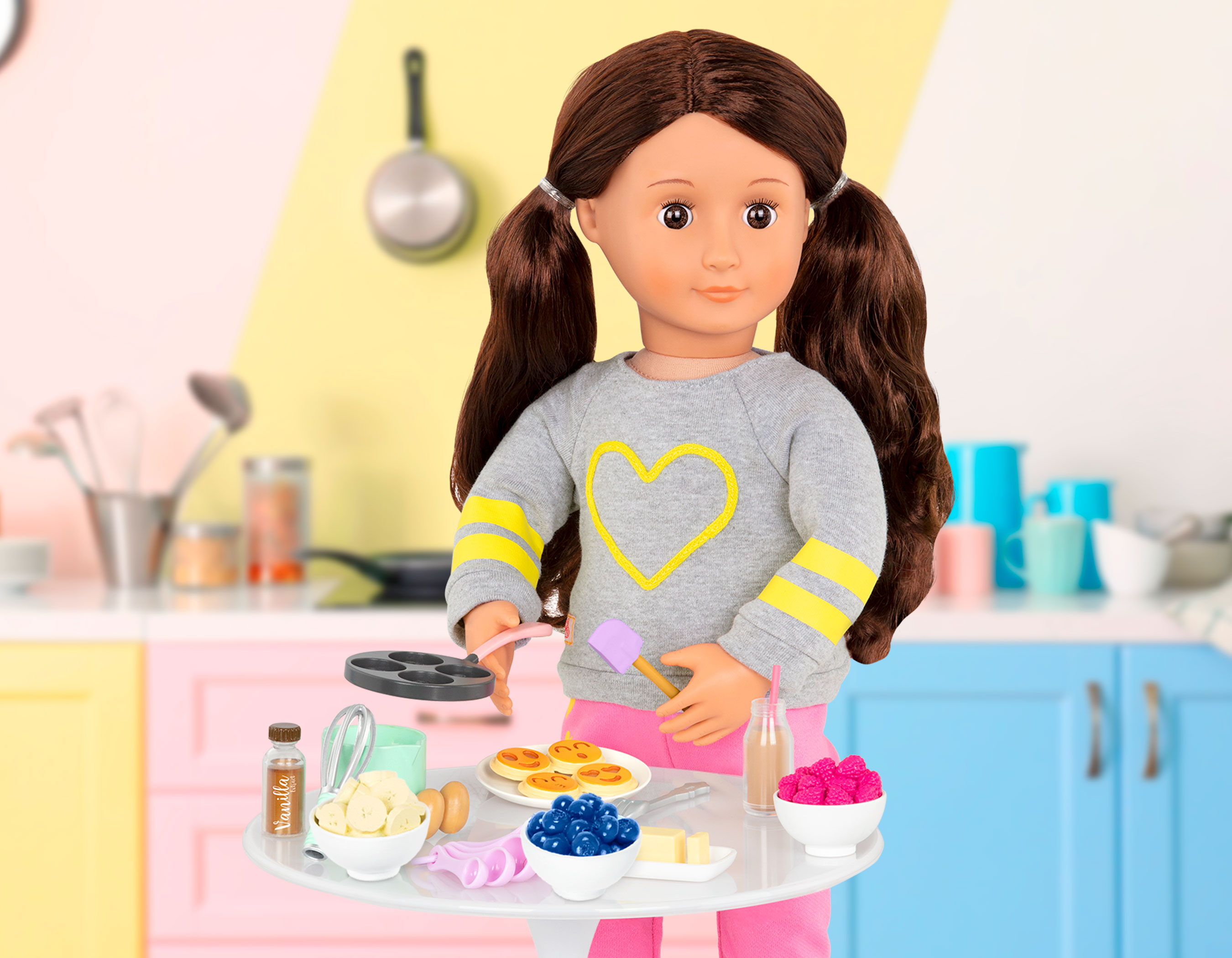 Set de accesorios para pancakes Our Generation 5