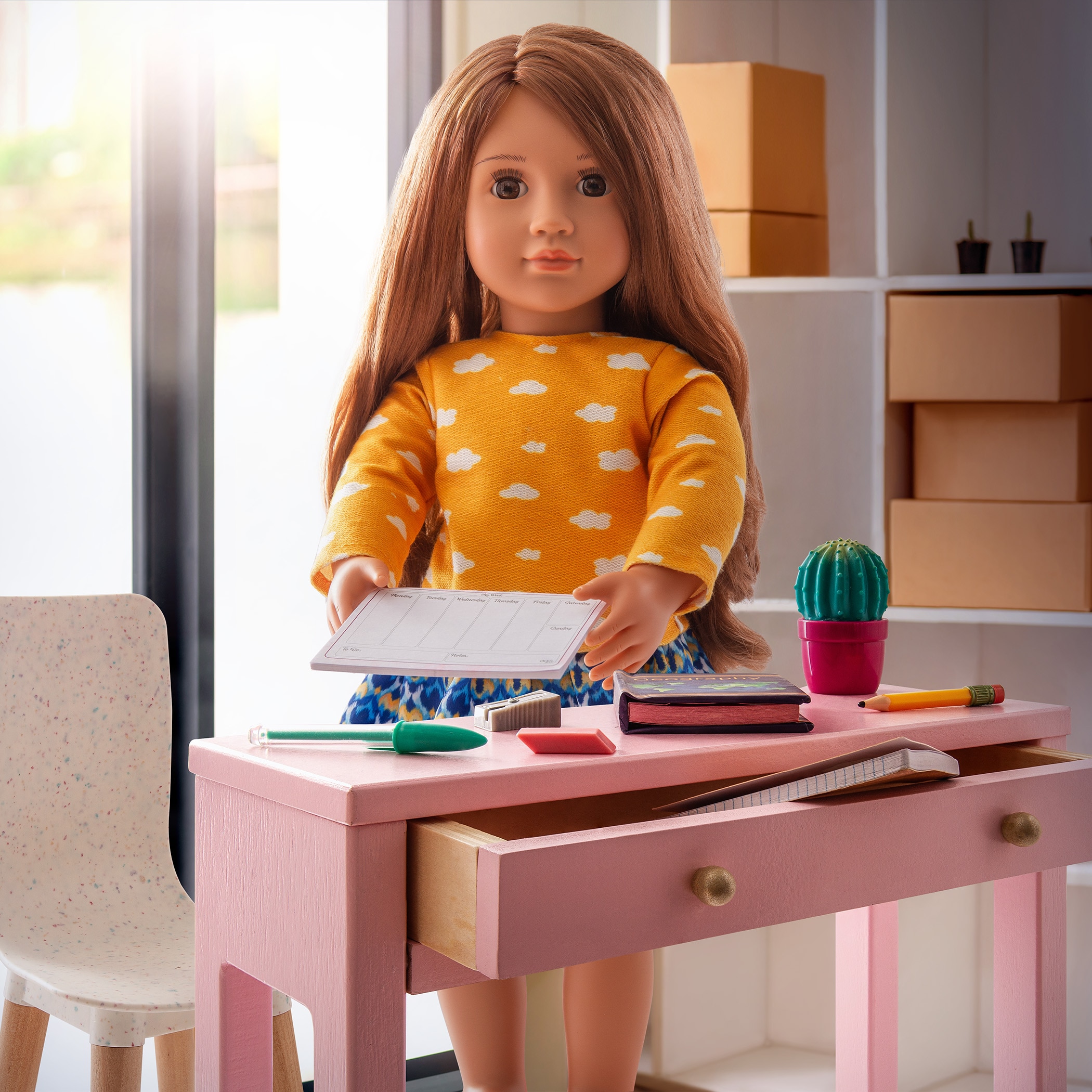 Set Escritorio de madera Our Generation 7