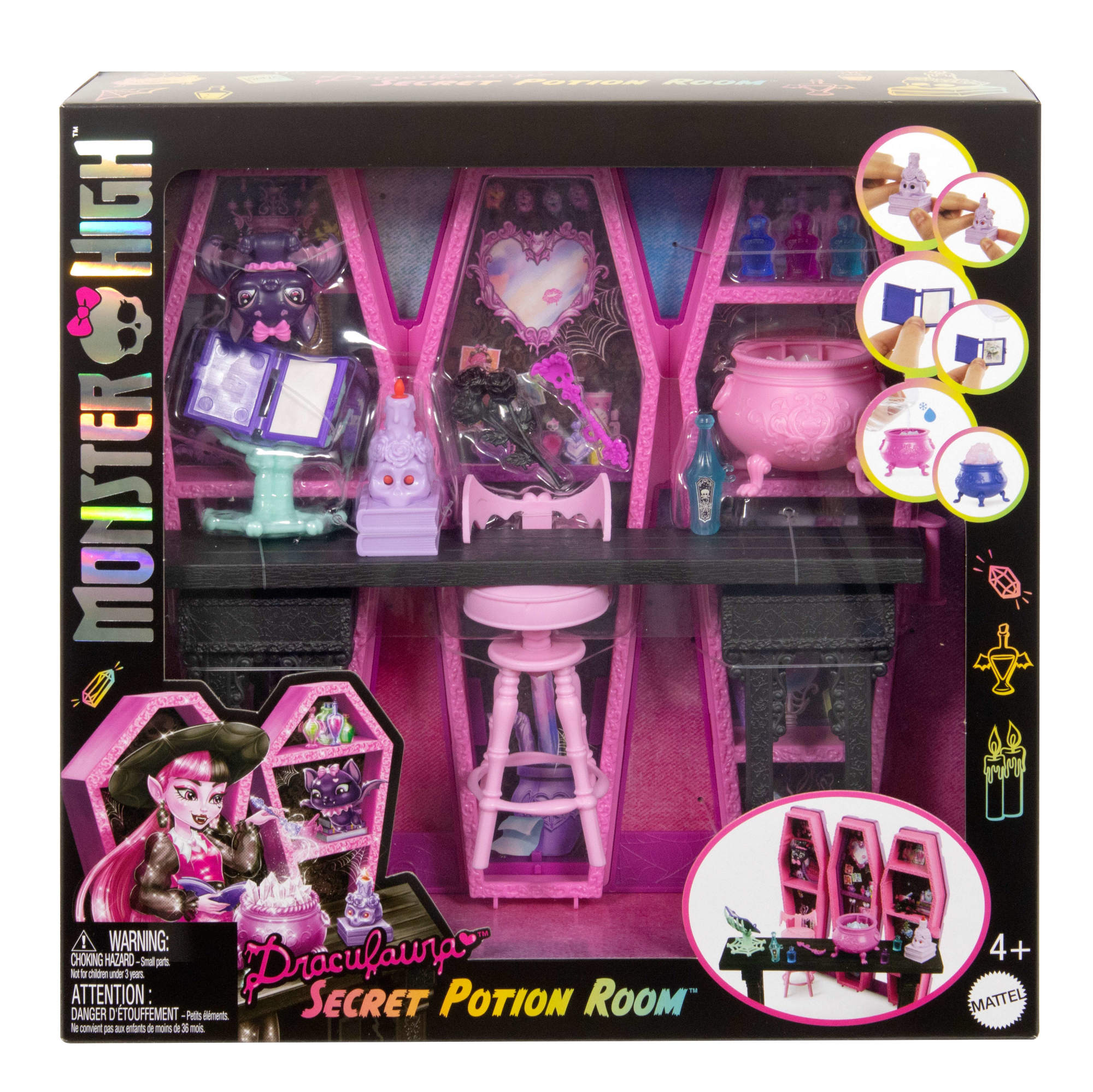 Set de juego Draculaura Secret Potion Room Monster High 7