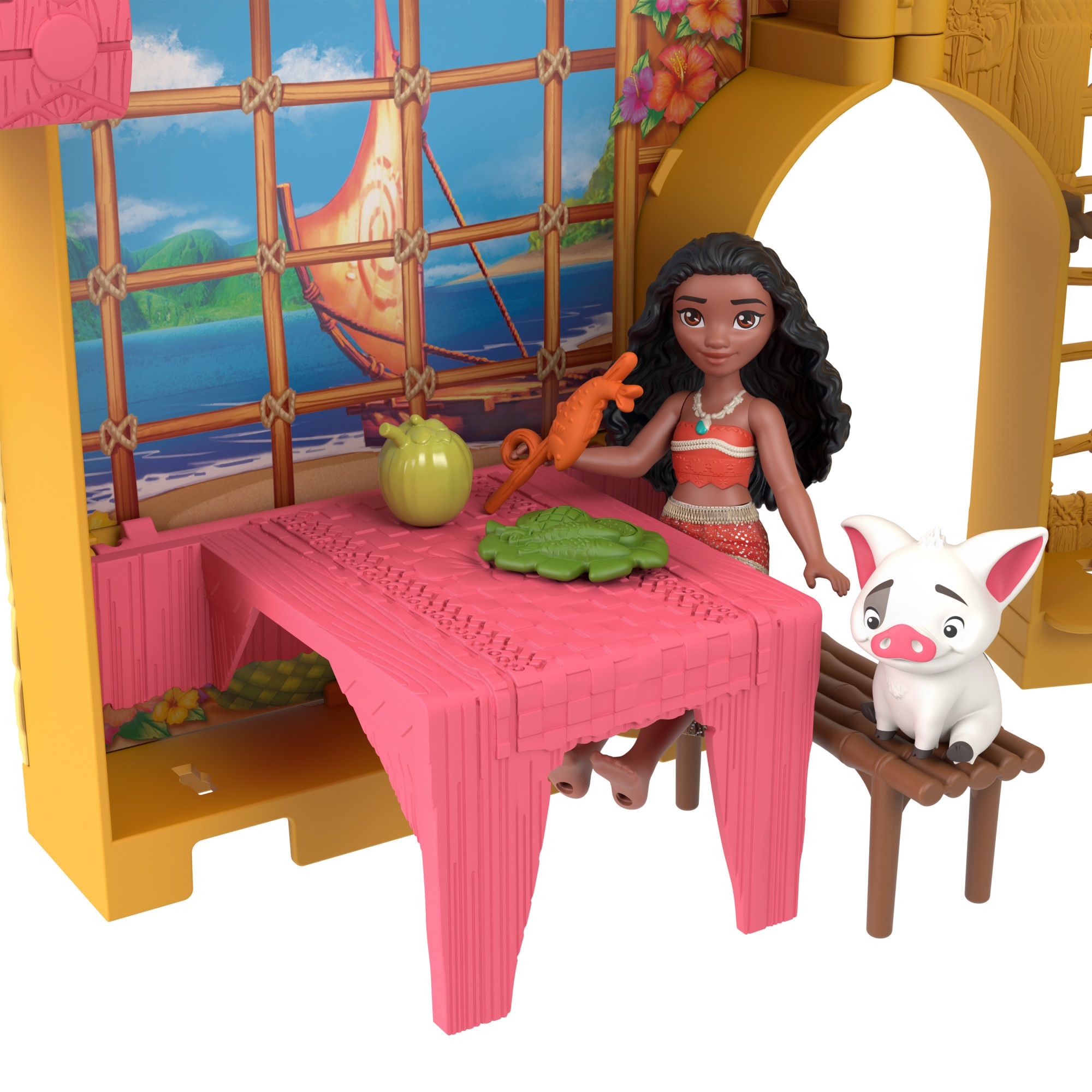 Casa de muñeca Storytime Stackers Vaiana Disney Princesas Mattel 6