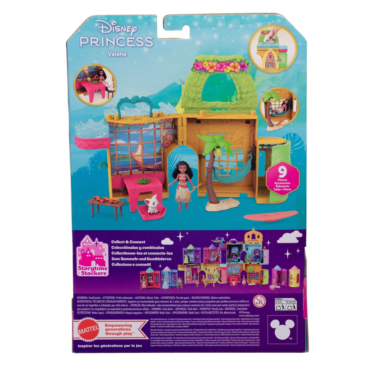 Casa de muñeca Storytime Stackers Vaiana Disney Princesas Mattel 7
