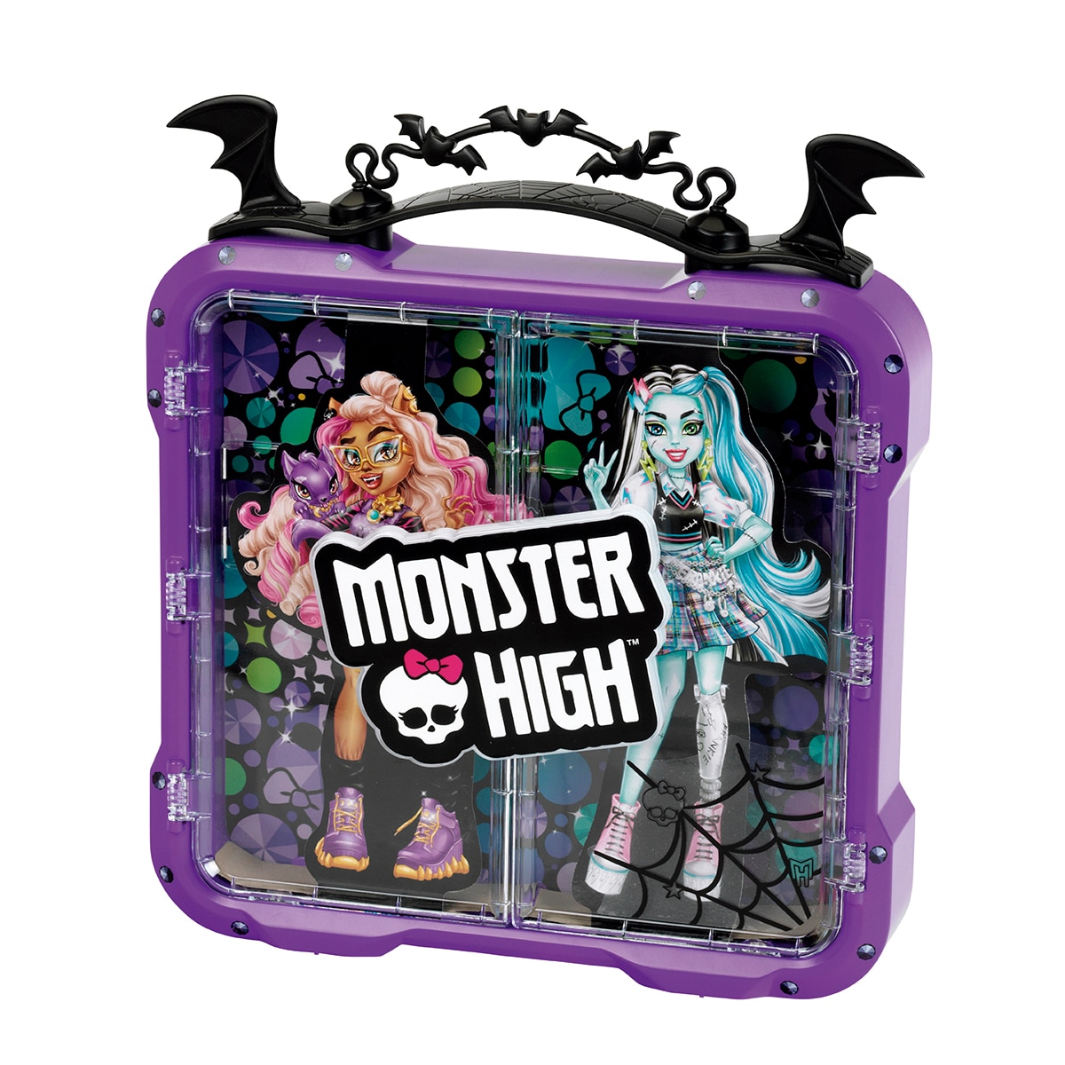 Monster High – Maletín expositor para 4 muñecas Monster High.