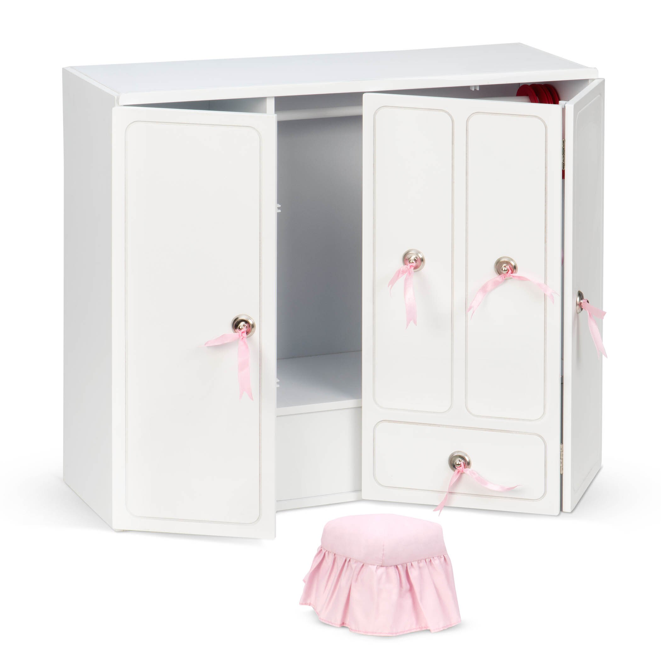 Set Armario de Madera con Tocador & Banqueta Our Generation 2