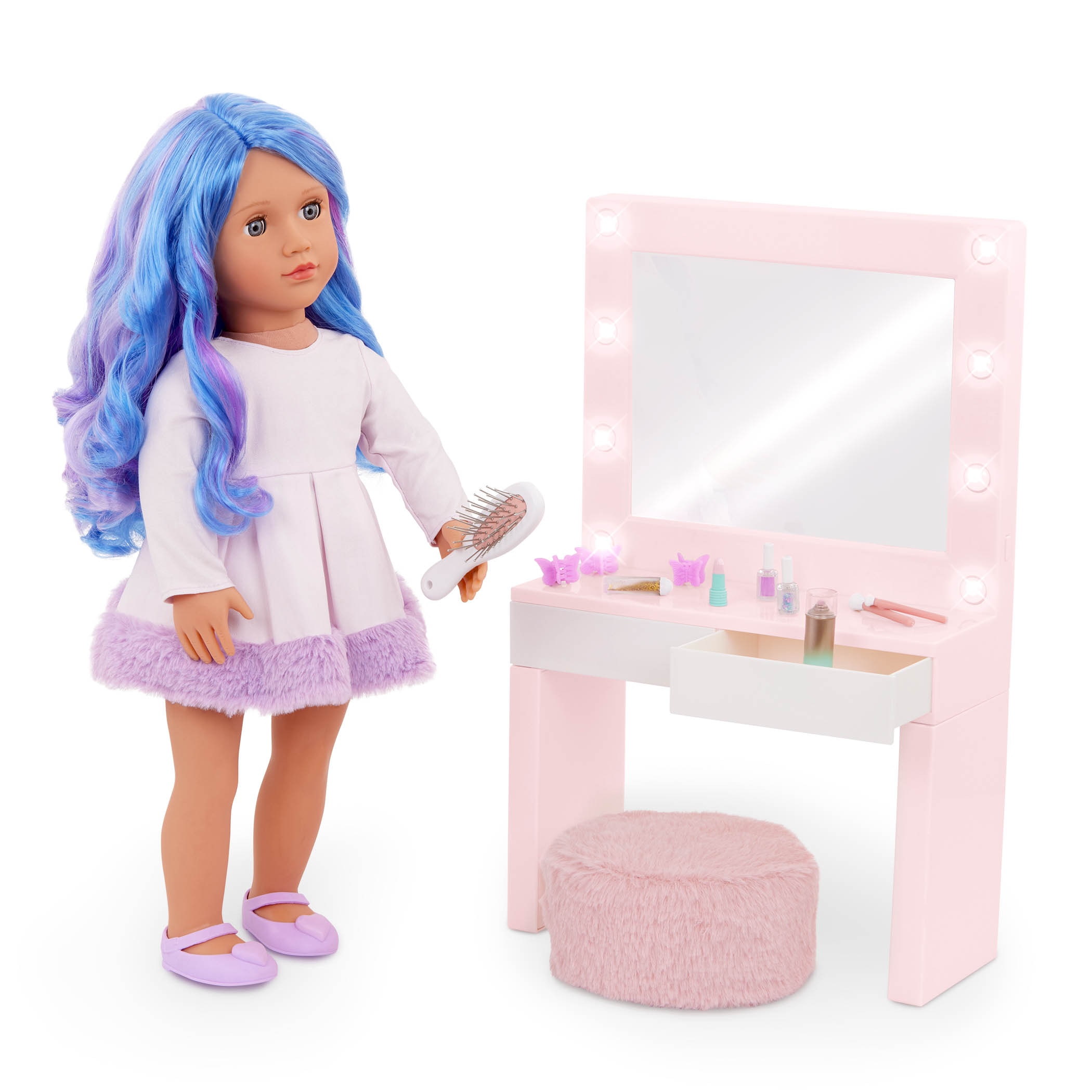 Set Tocador con Luces y Accesorios Our Generation 3
