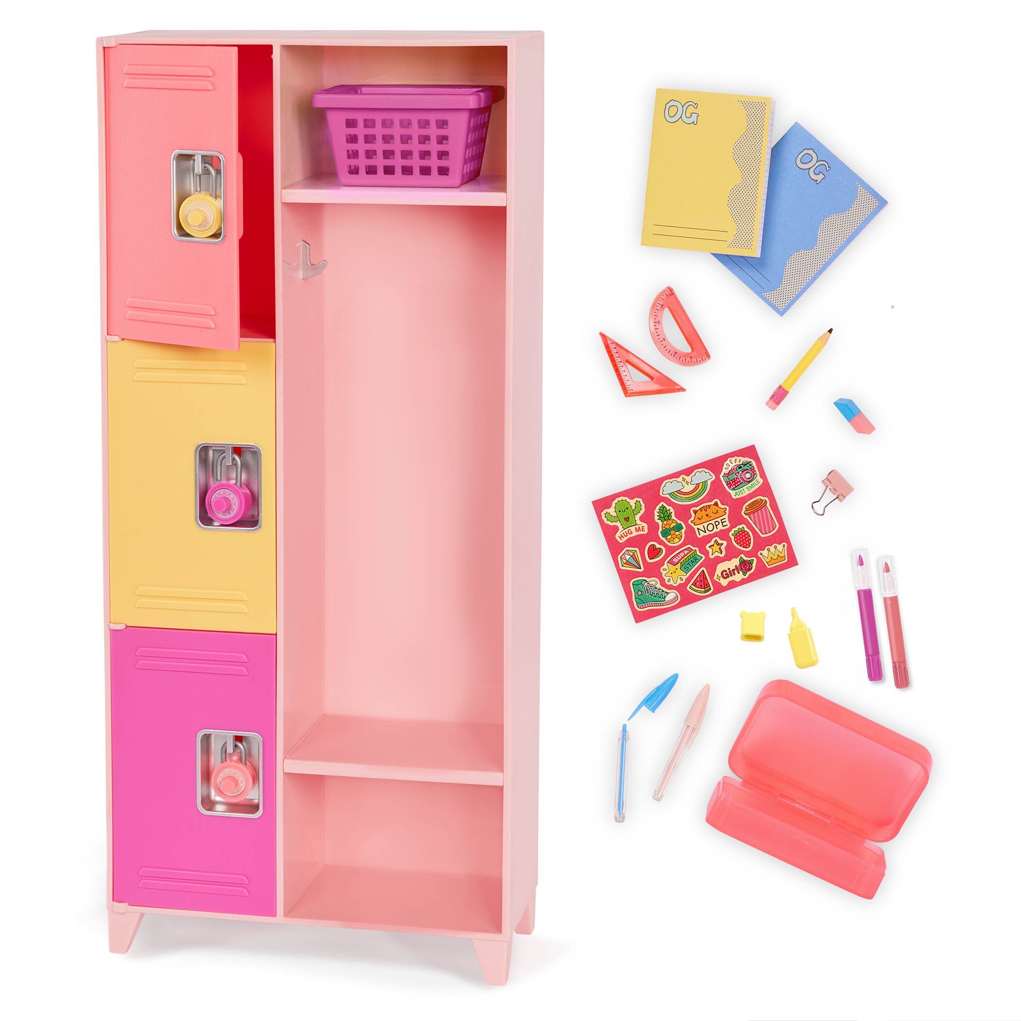 Set Casillero de Colegio y Accesorios Our Generation 12