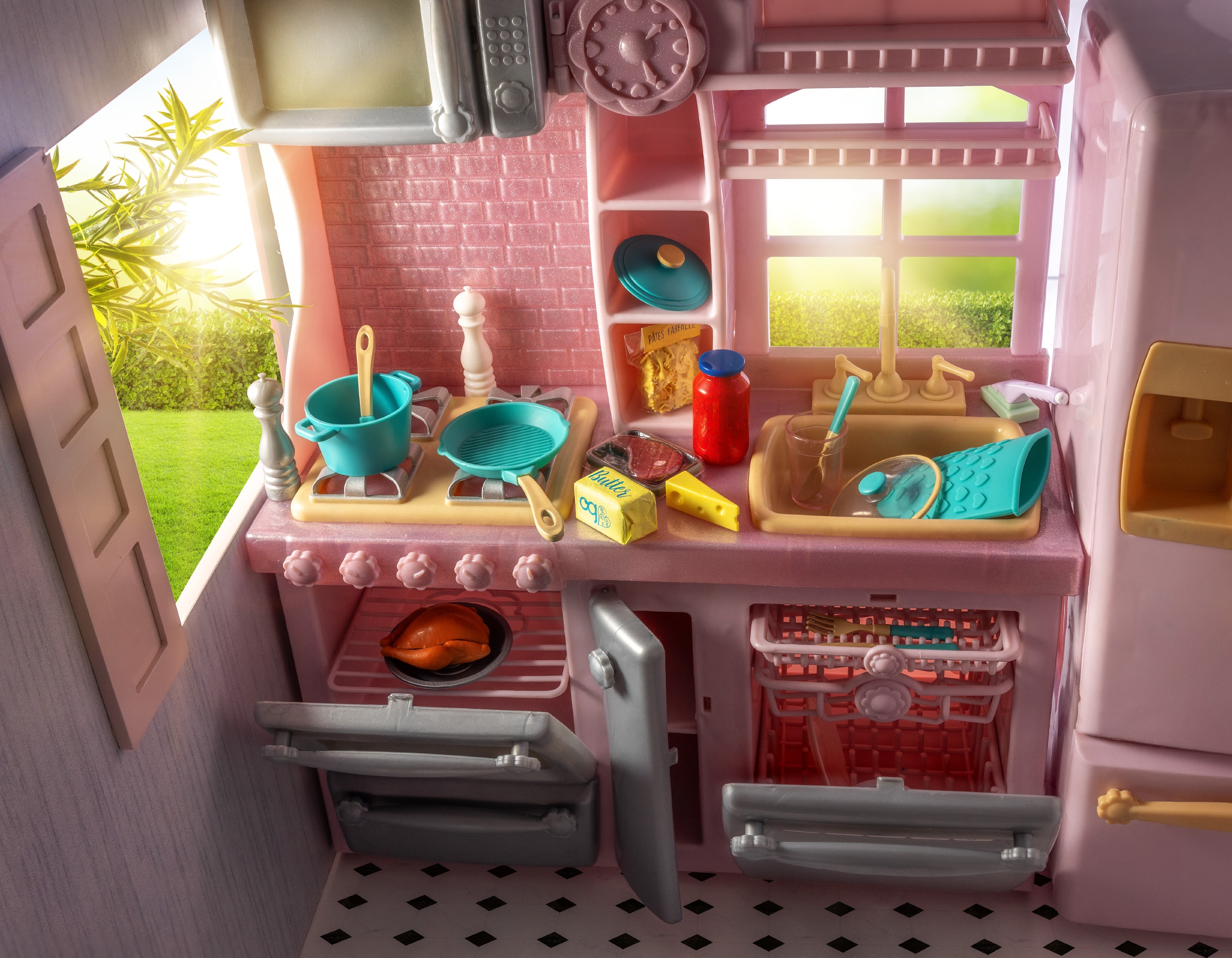 Set Cocina Gourmet Rosada Our Generation 5