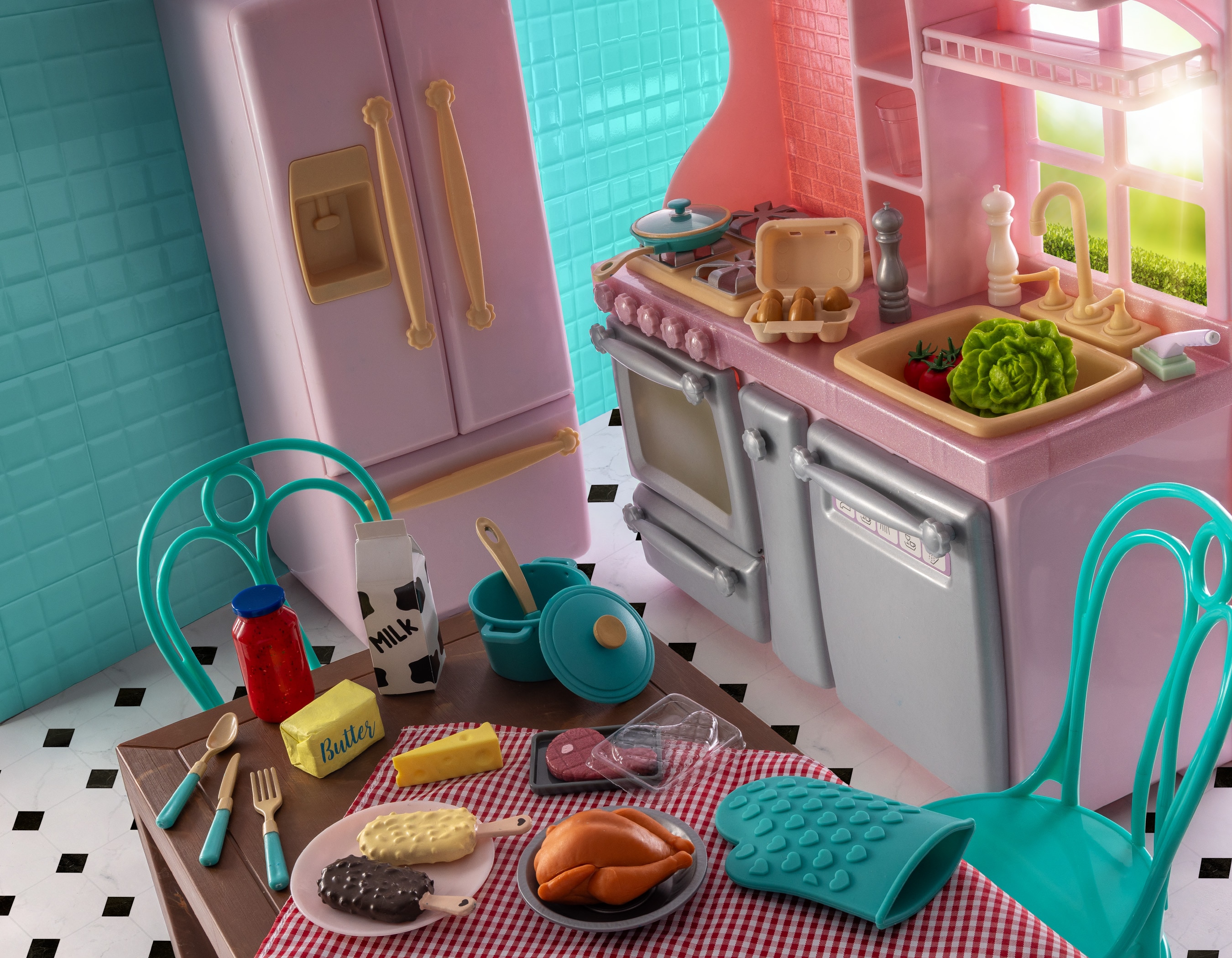 Set Cocina Gourmet Rosada Our Generation 6