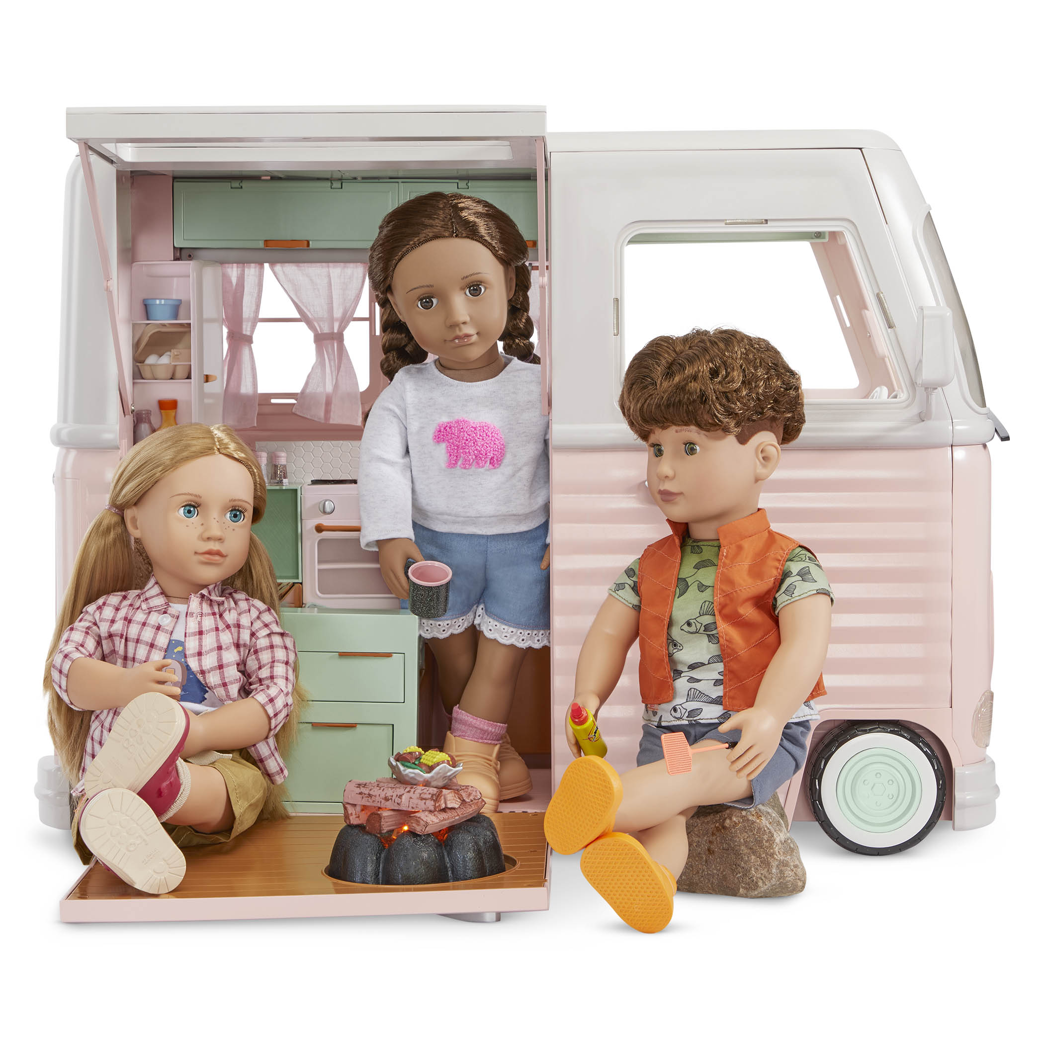 Set Caravana Rv y Accesorios con Luces y Sonidos Our Generation 4