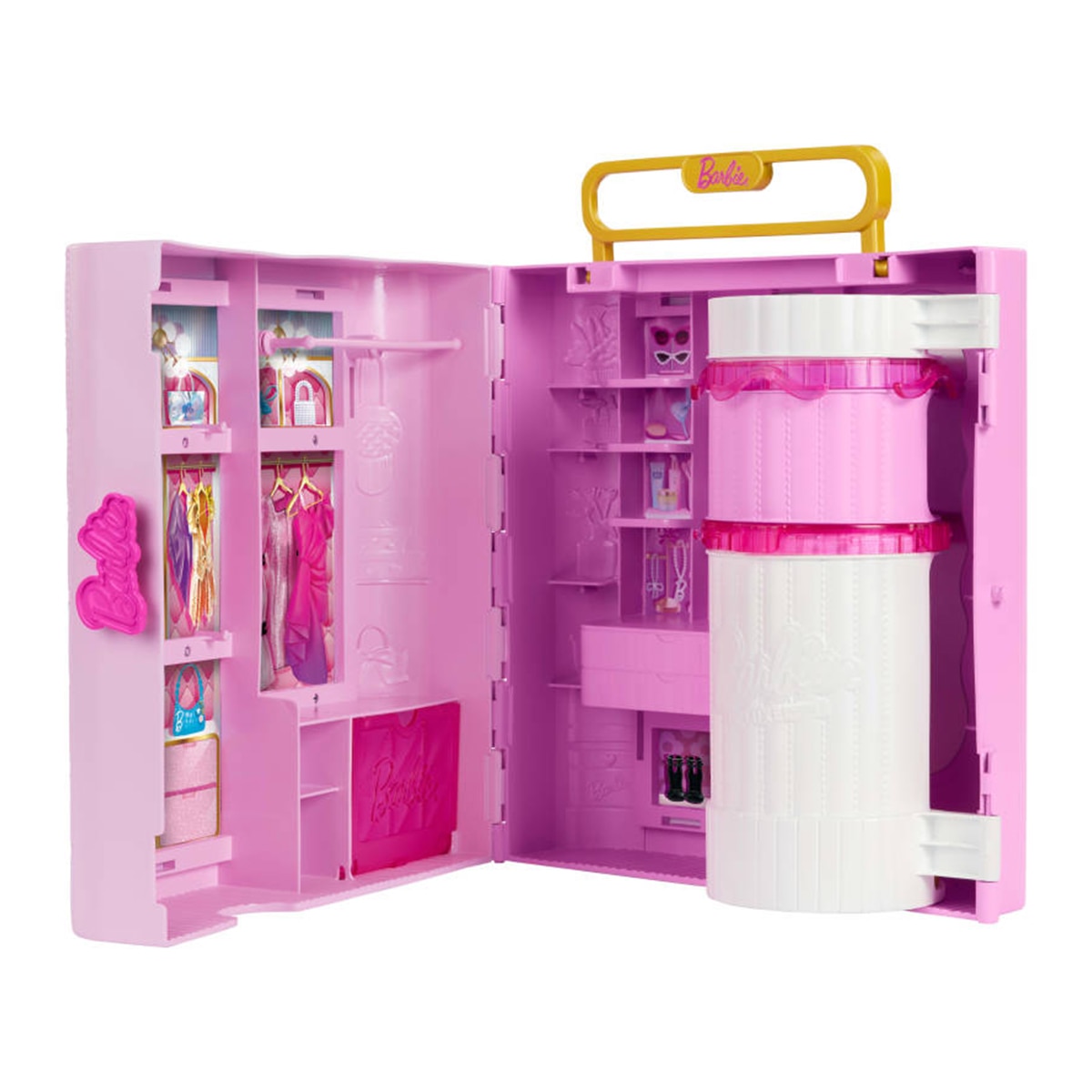 Armario Deluxe con estilo para ropa de muñecas Barbie Mattel 4