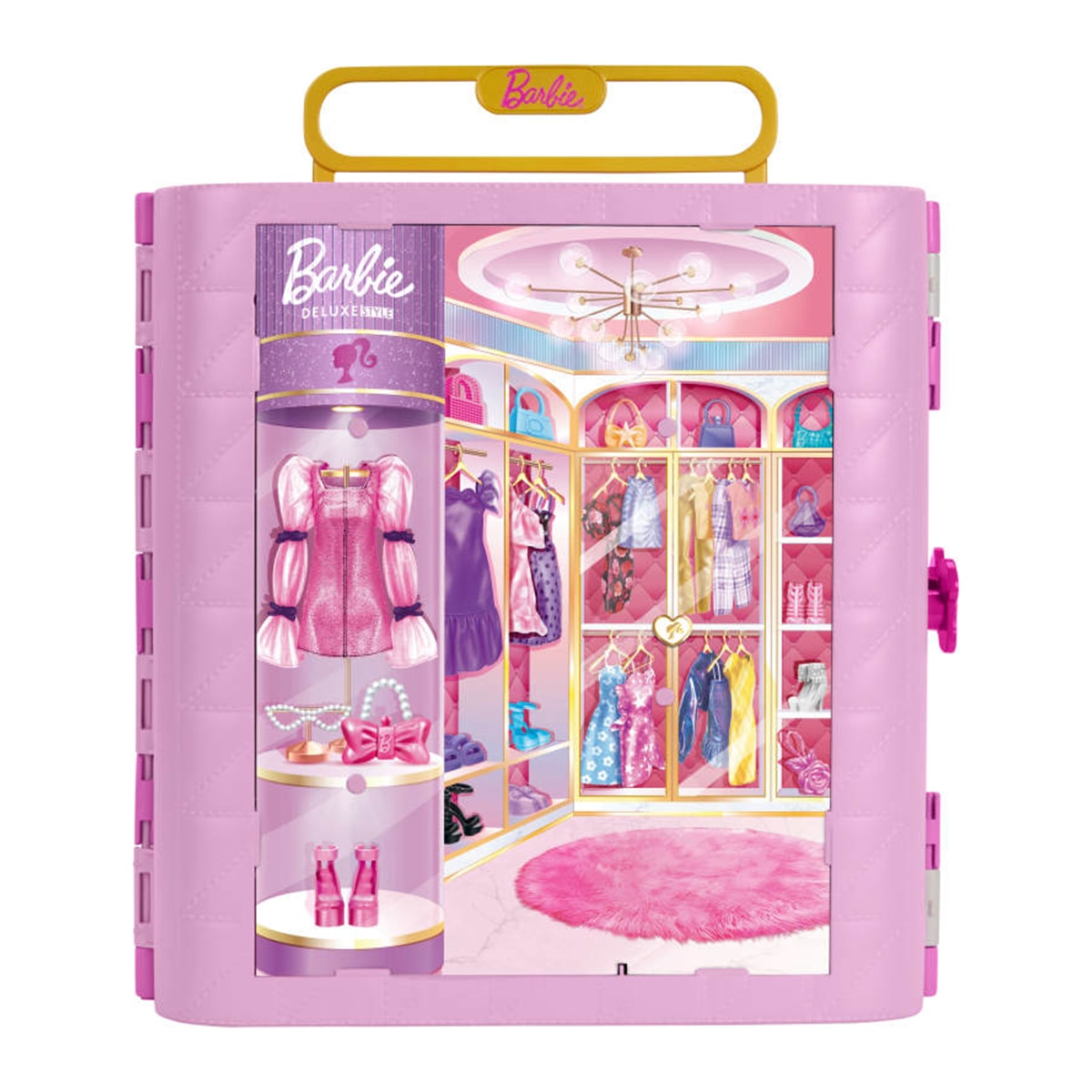 Armario Deluxe con estilo para ropa de muñecas Barbie Mattel 6