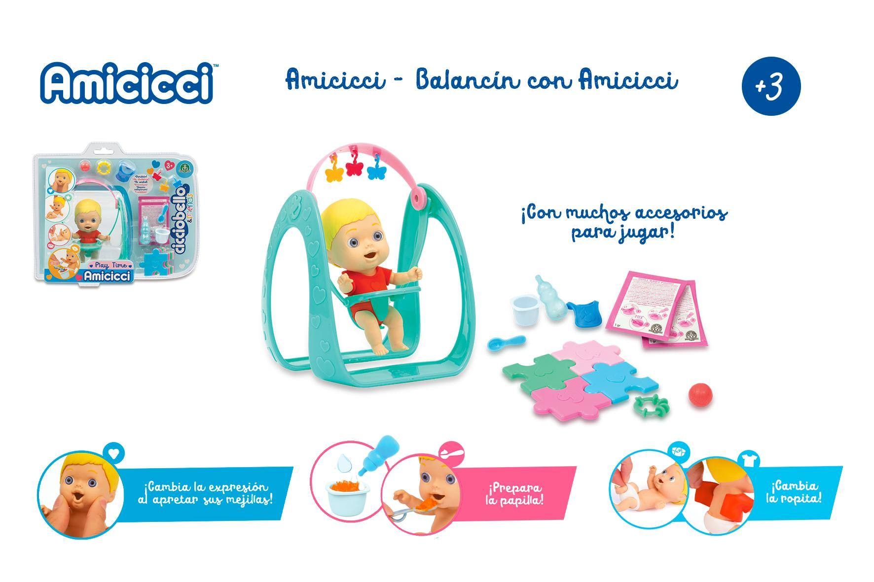 Muñeco bebé con Balancin Amicicci CICCIOBELLO 6