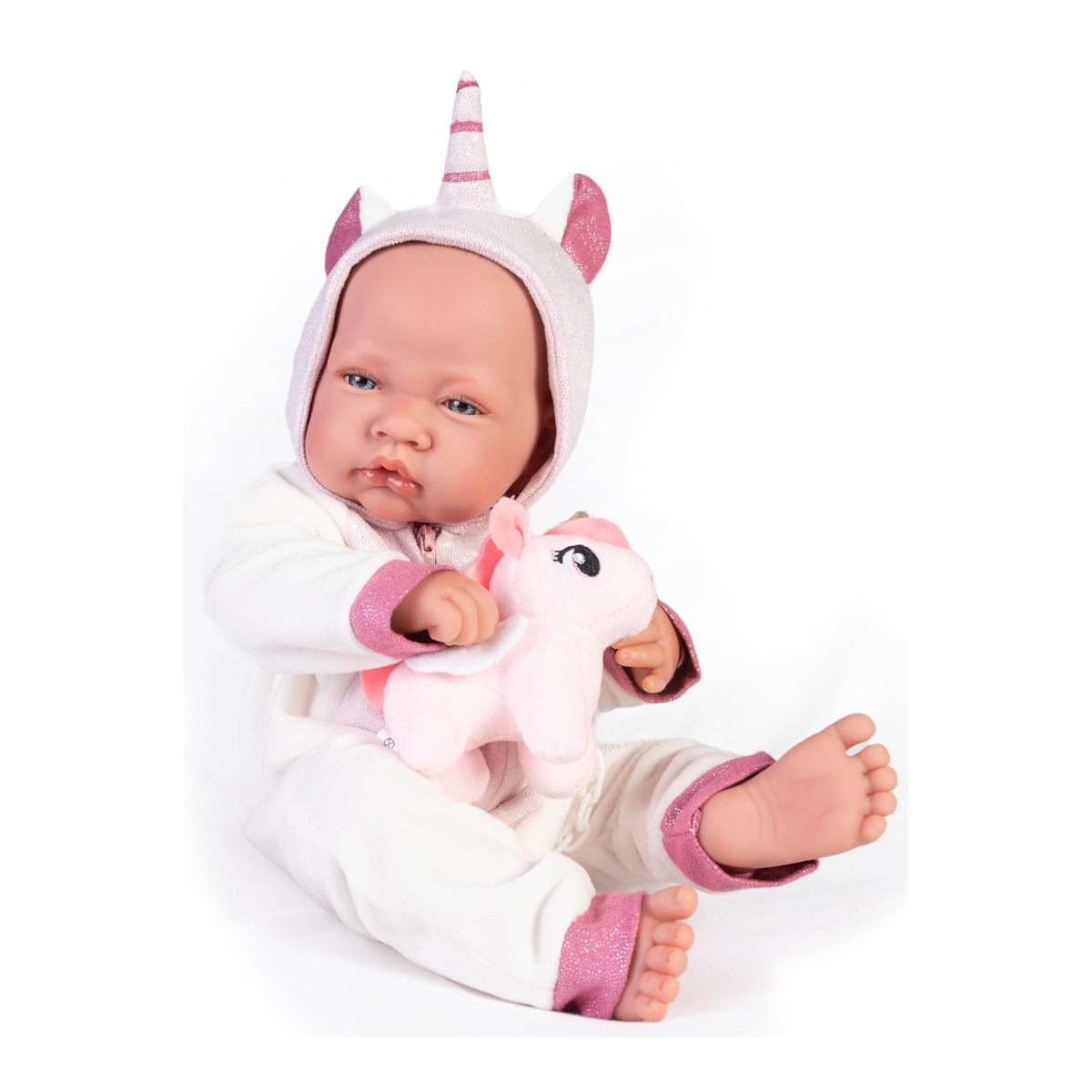 Recién nacida con disfraz de unicornio 1