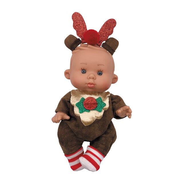 Imagen 0 de Muñeca Nenote christmas 26 cm niño reno