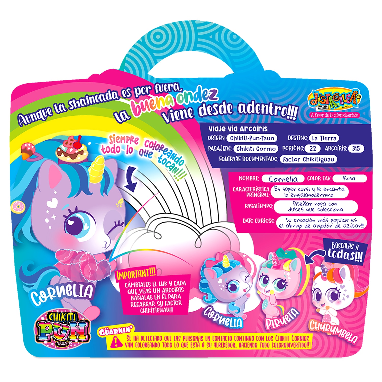Muñeco Chikiticornio Cornelia Lila 6