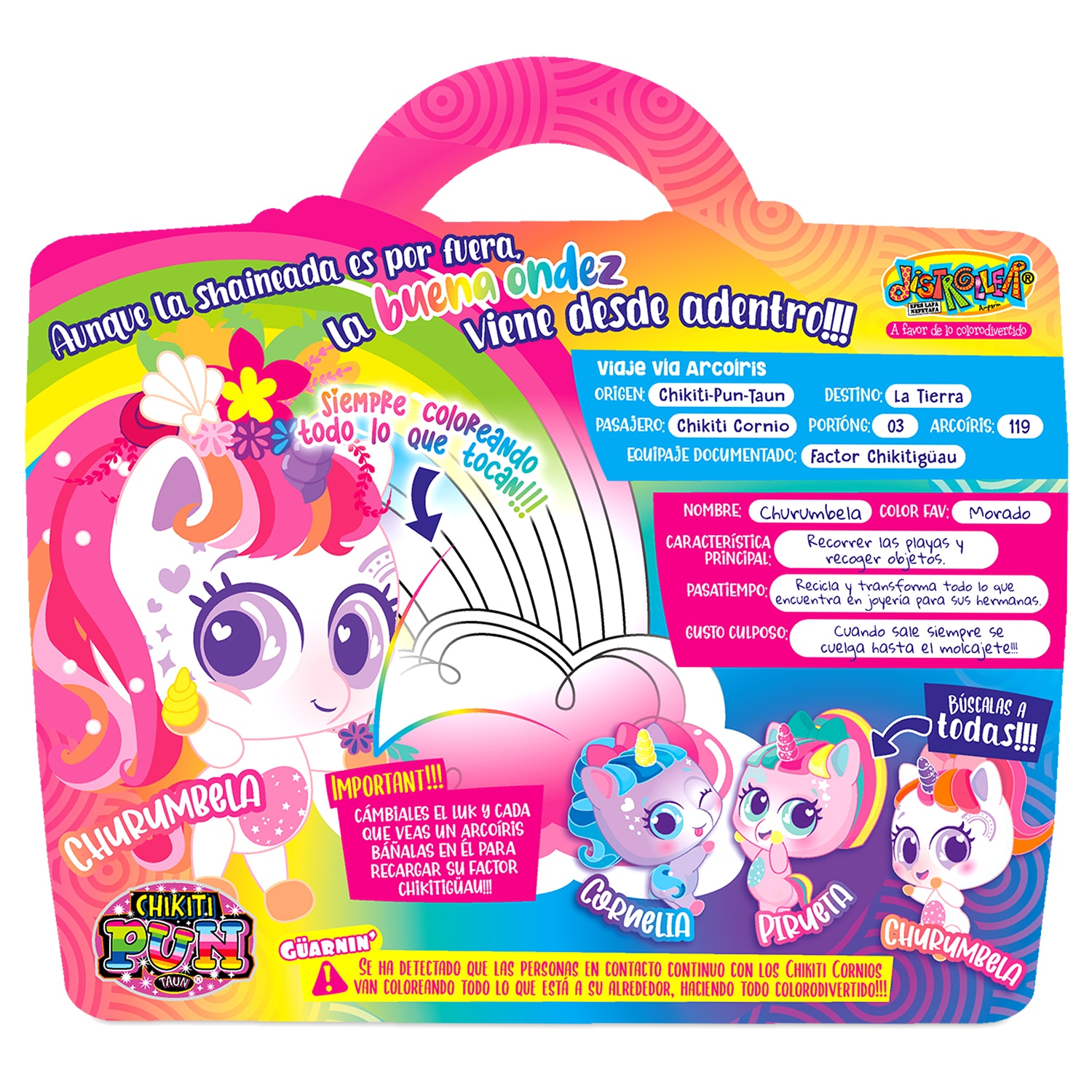 Muñeco Chikiticornio Churumbela Blanco 6