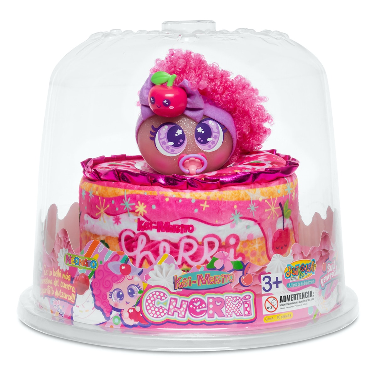 Muñeco bebe Ksi Berries Cherri Rosa 2