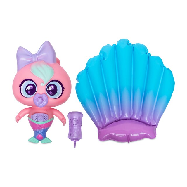 Muñeco bebé Neoflobbi Sirena Flobbirena rosa