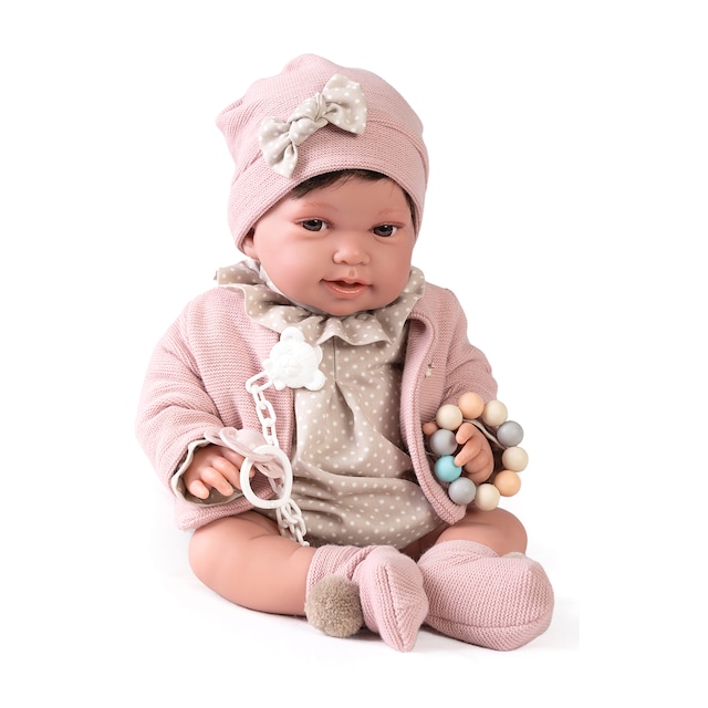 Imagen 0 de Muñeca Recién Nacida con peso Pipa paseo con mordedor Muñecas Antonio Juan