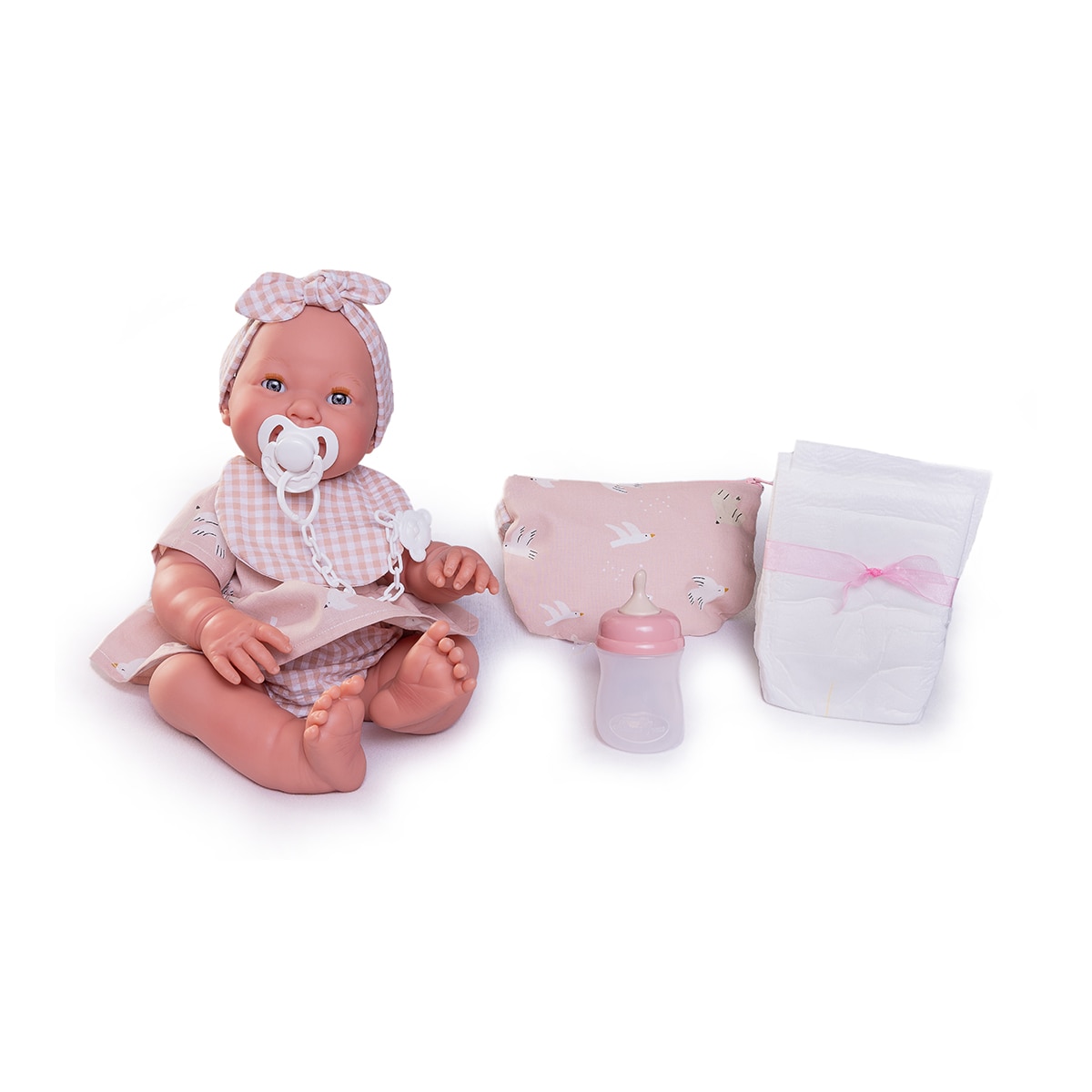 Muñecas Antonio Juan – Muñeca Recién Nacida Mia hace Pipí con neceser Muñecas Antonio Juan.