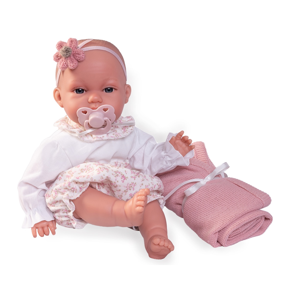 Muñeca Recién Nacida Baby Toneta posturitas con mantita Muñecas Antonio Juan 1