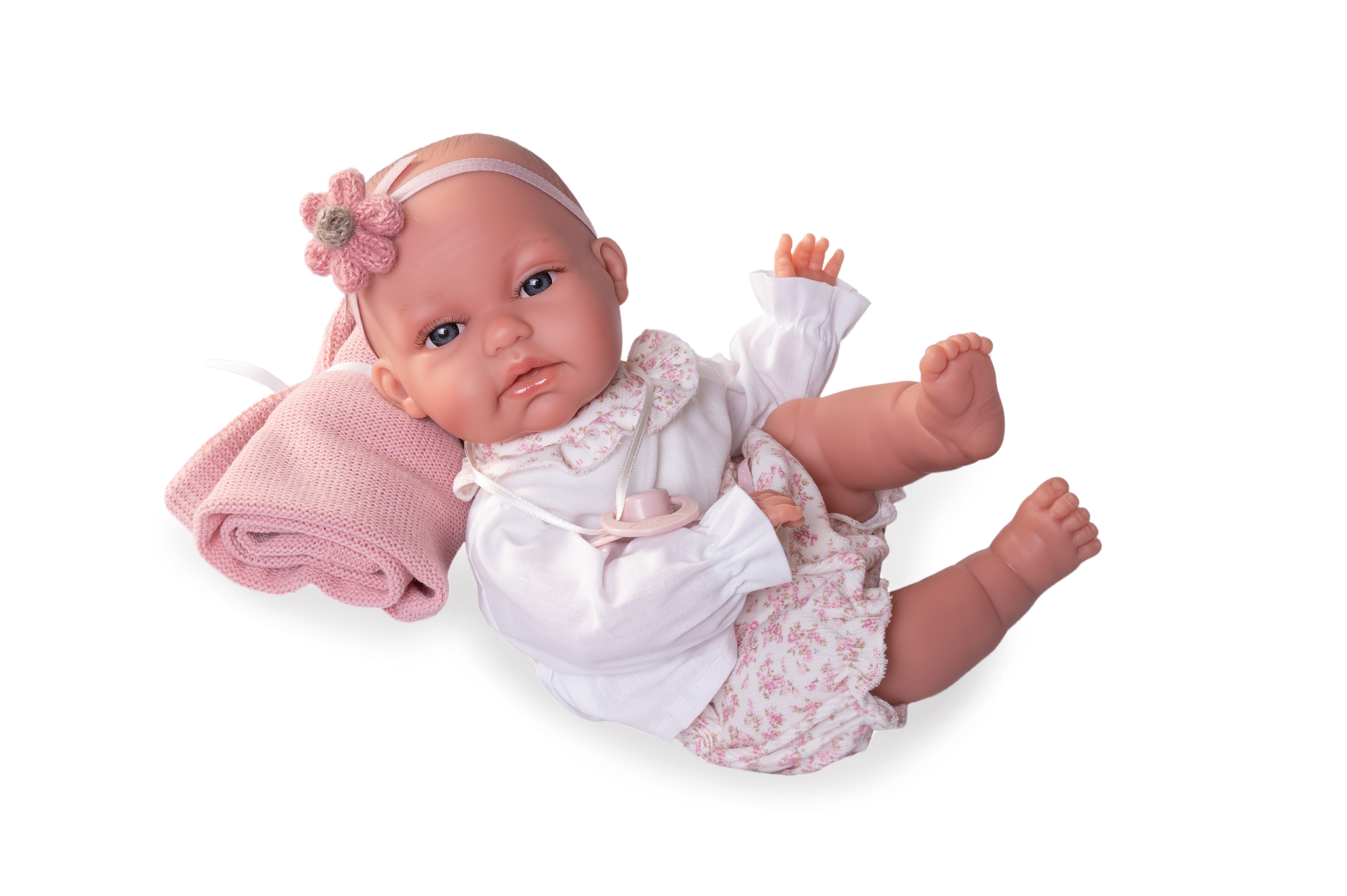 Muñeca Recién Nacida Baby Toneta posturitas con mantita Muñecas Antonio Juan 3