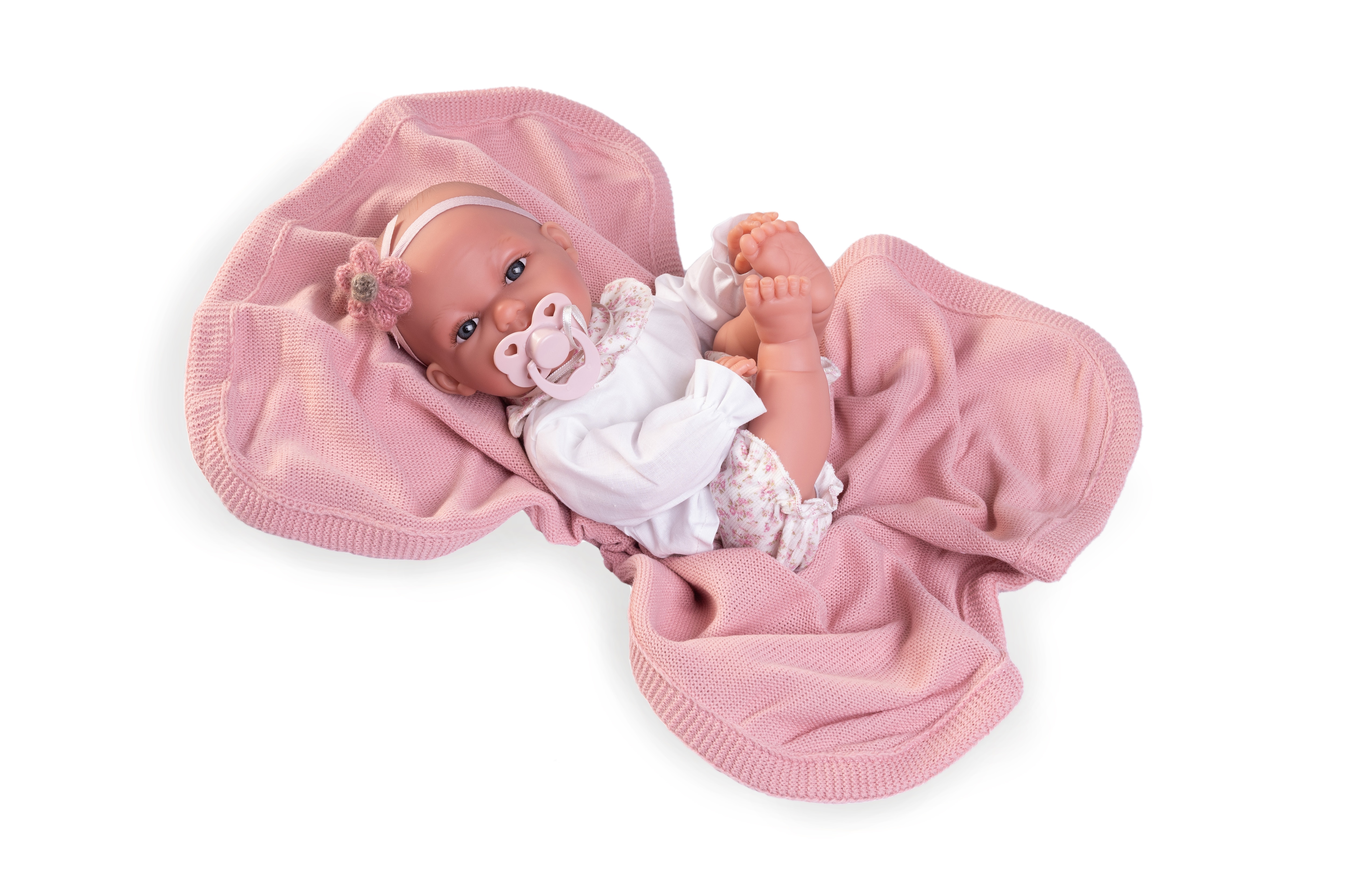 Muñeca Recién Nacida Baby Toneta posturitas con mantita Muñecas Antonio Juan 4