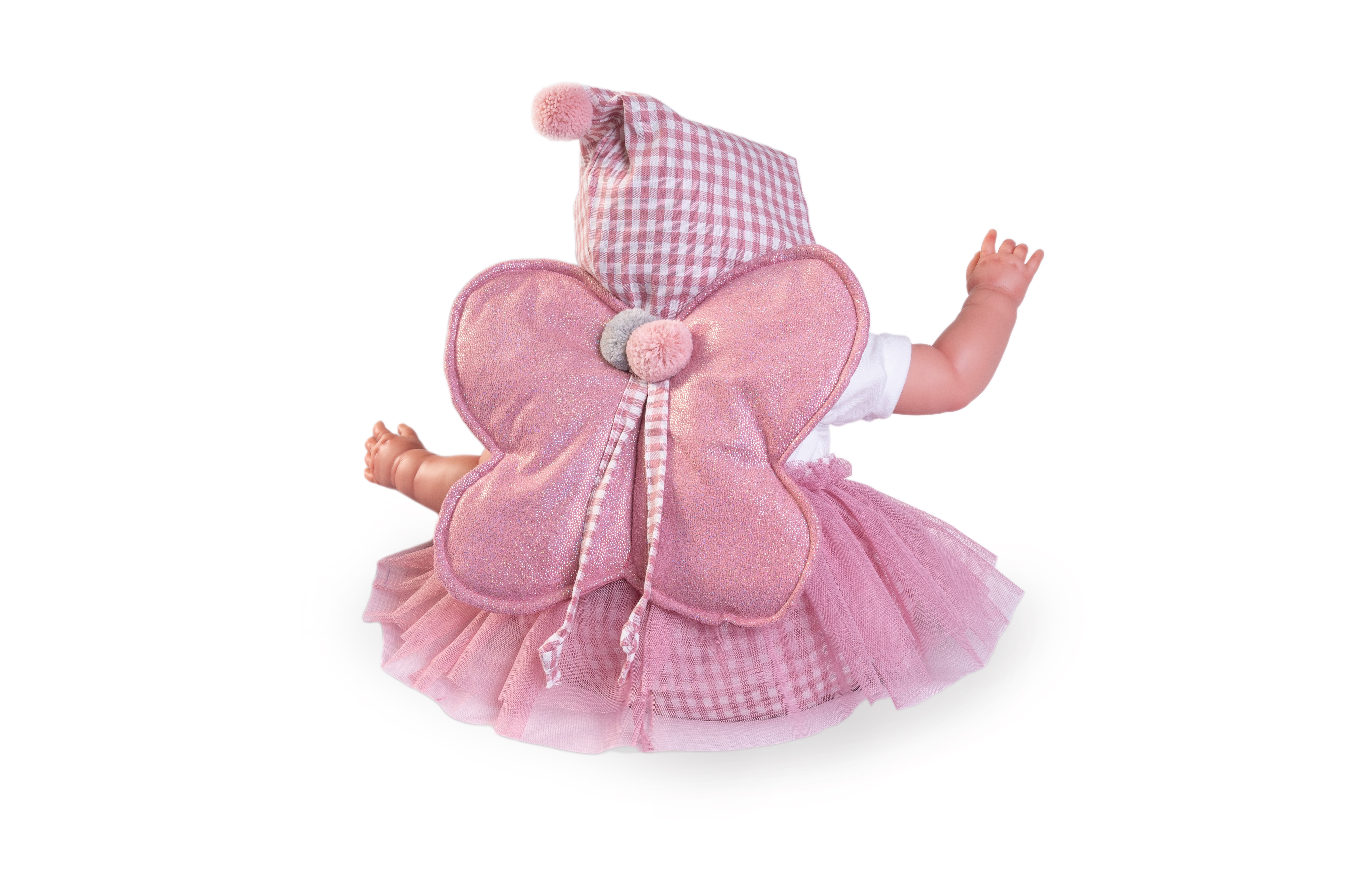 Muñeca Mi Primer Reborn Berta con alitas de mariposa Muñecas Antonio Juan 2