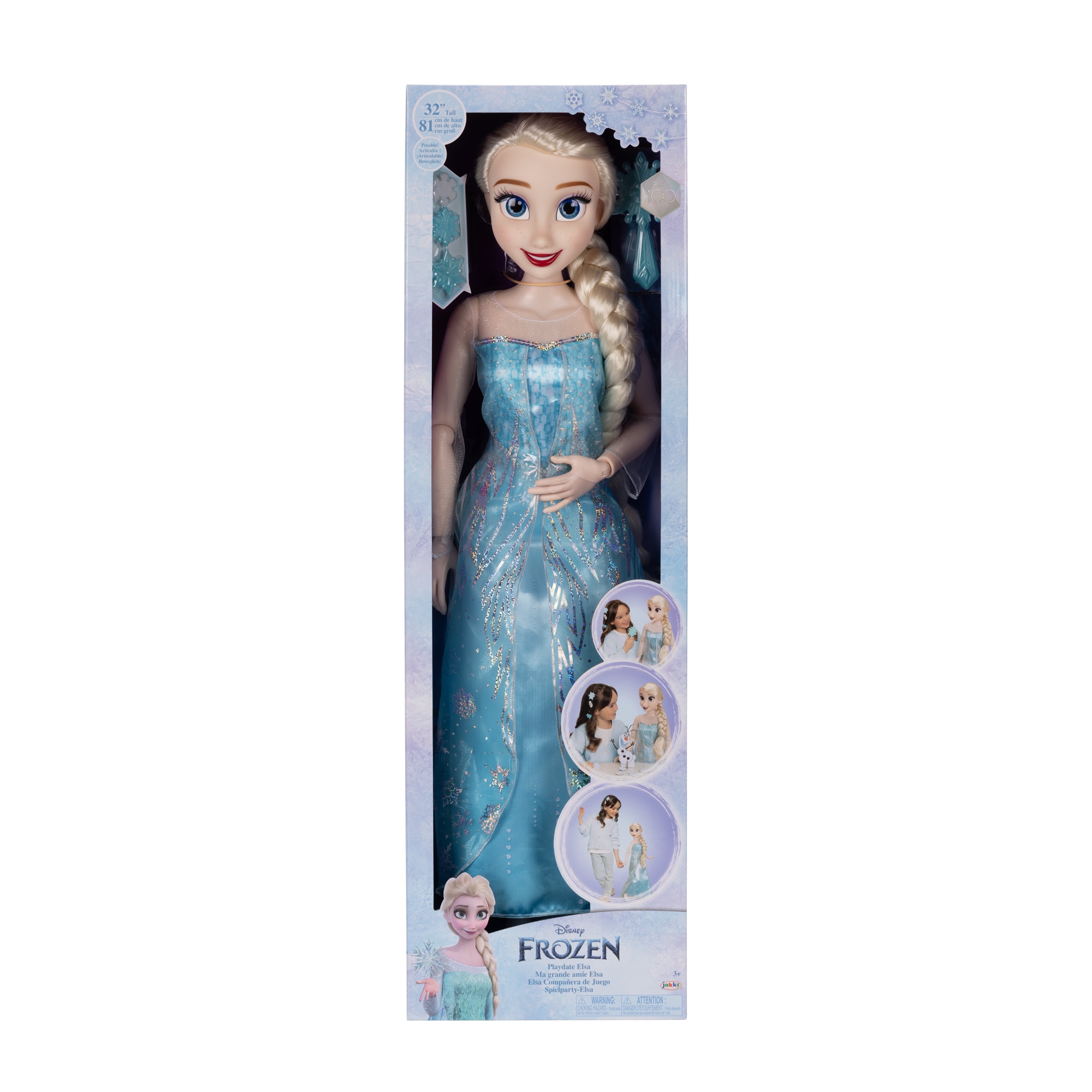 Muñeca Elsa tu Amiga de Juego 80 cm Frozen Disney 2