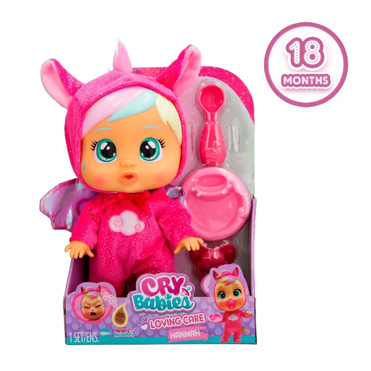 Muñeco bebé Loving Care Fantasy Hannah Bebés Llorones 2