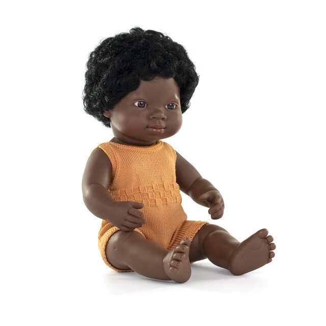 Muñeca africana niña 38 cm Miniland