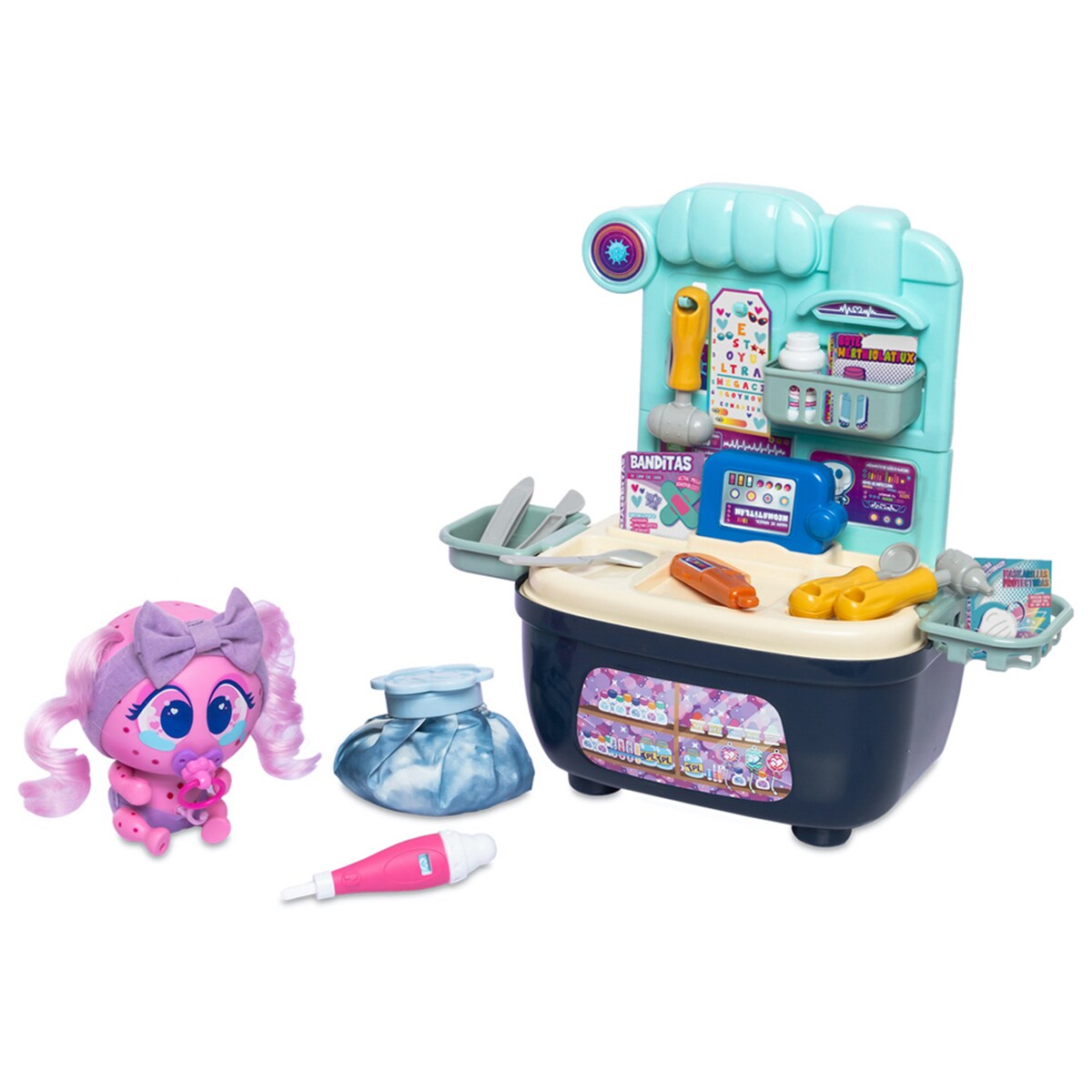 Muñeca bebé Ksi-merito Manchicuepa Maletín Distroller