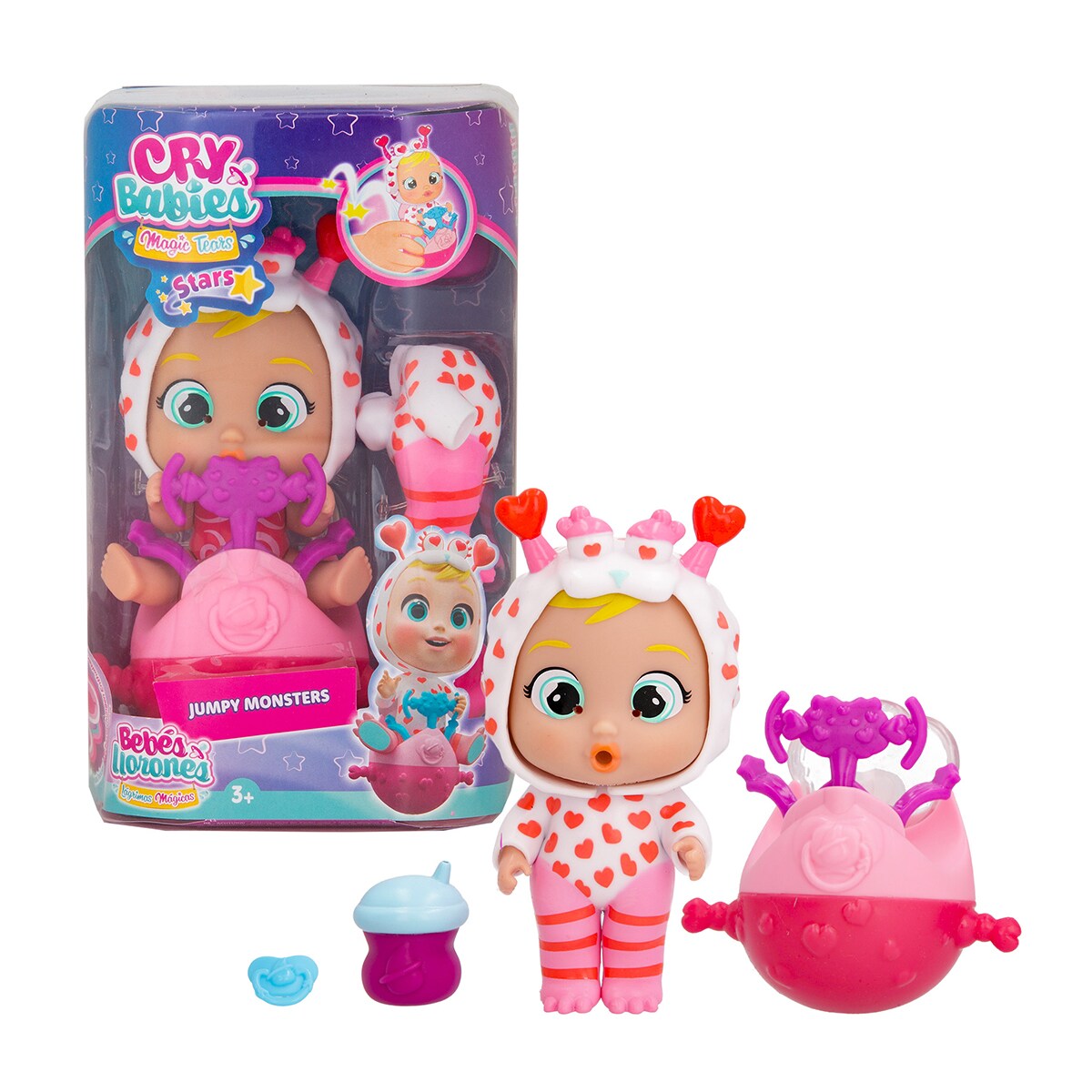 Muñeco bebé Lágrimas Mágicas Stars Jumpy Monsters Bebés Llorones