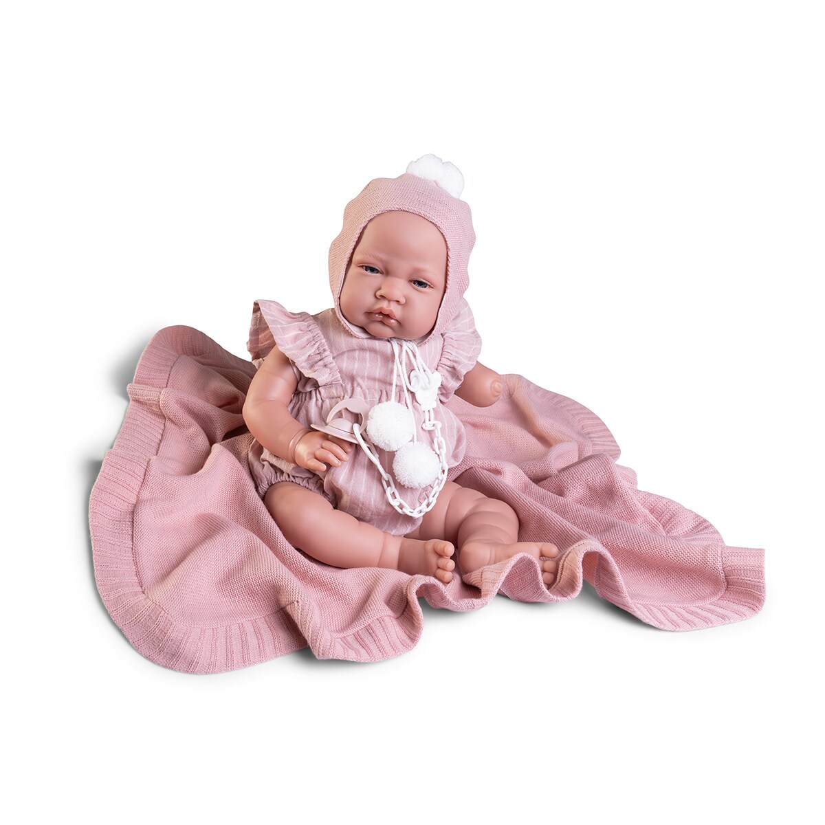 Muñeca Recién Nacida inclusiva con mantita Muñecas Antonio Juan