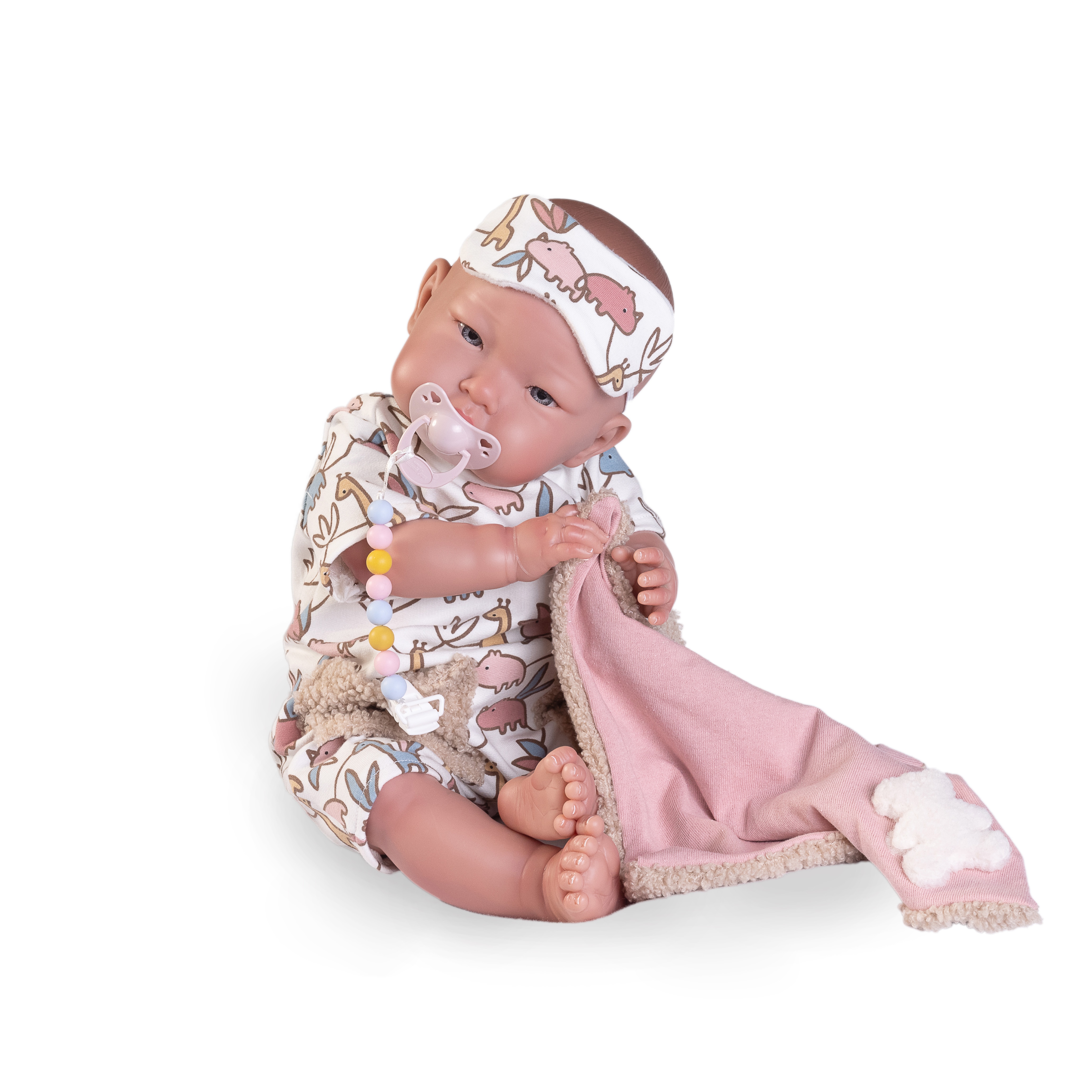 Muñeca Mi Primer Reborn Alejandra pijama con antifaz Muñecas Antonio Juan 2