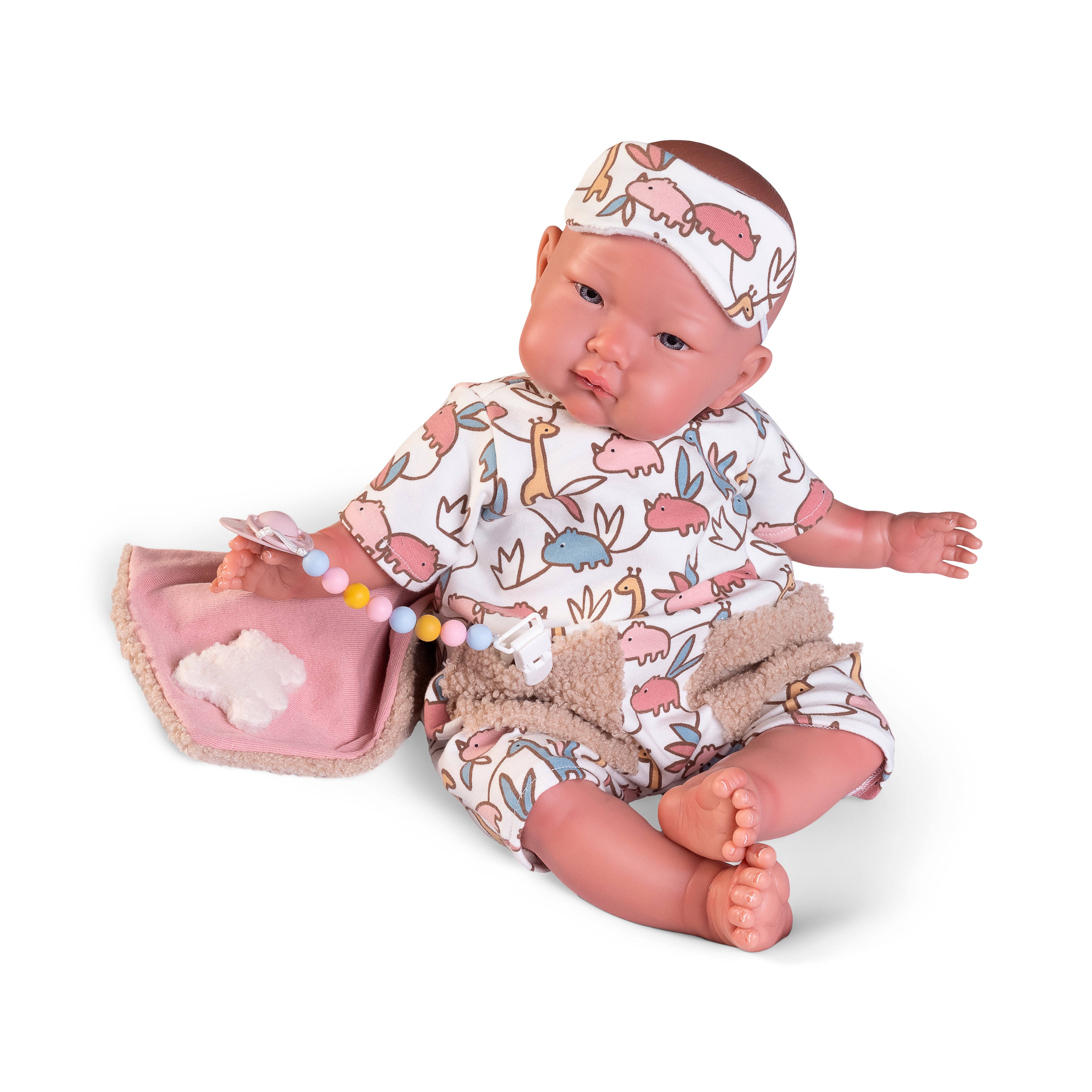 Muñeca Mi Primer Reborn Alejandra pijama con antifaz Muñecas Antonio Juan 3