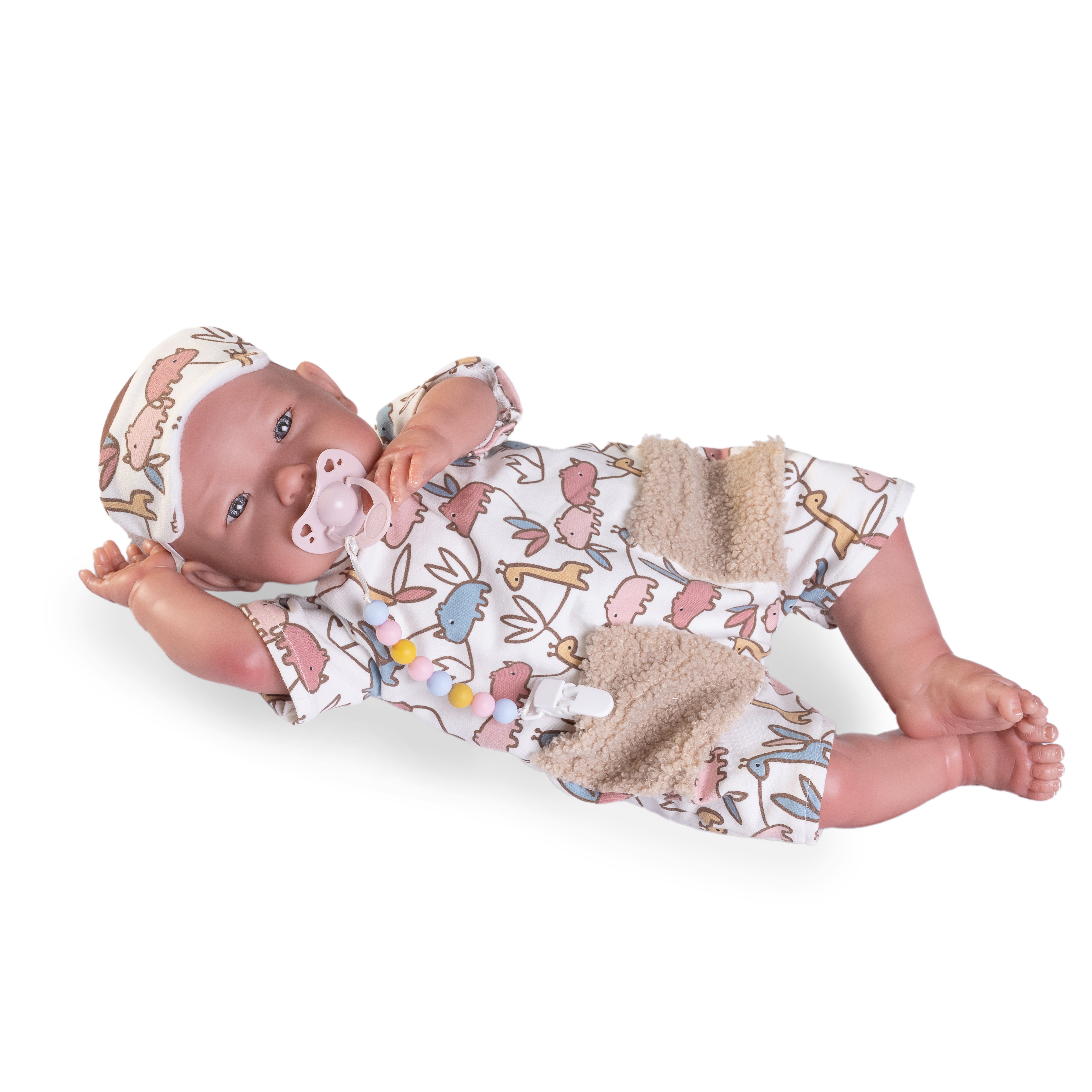 Muñeca Mi Primer Reborn Alejandra pijama con antifaz Muñecas Antonio Juan 4