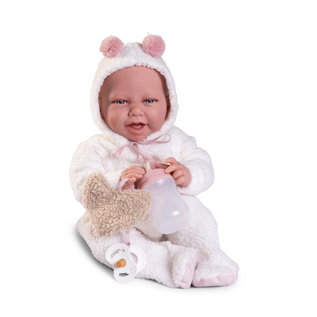 Muñeca Recién Nacida con peso Carla peluche Muñecas Antonio Juan