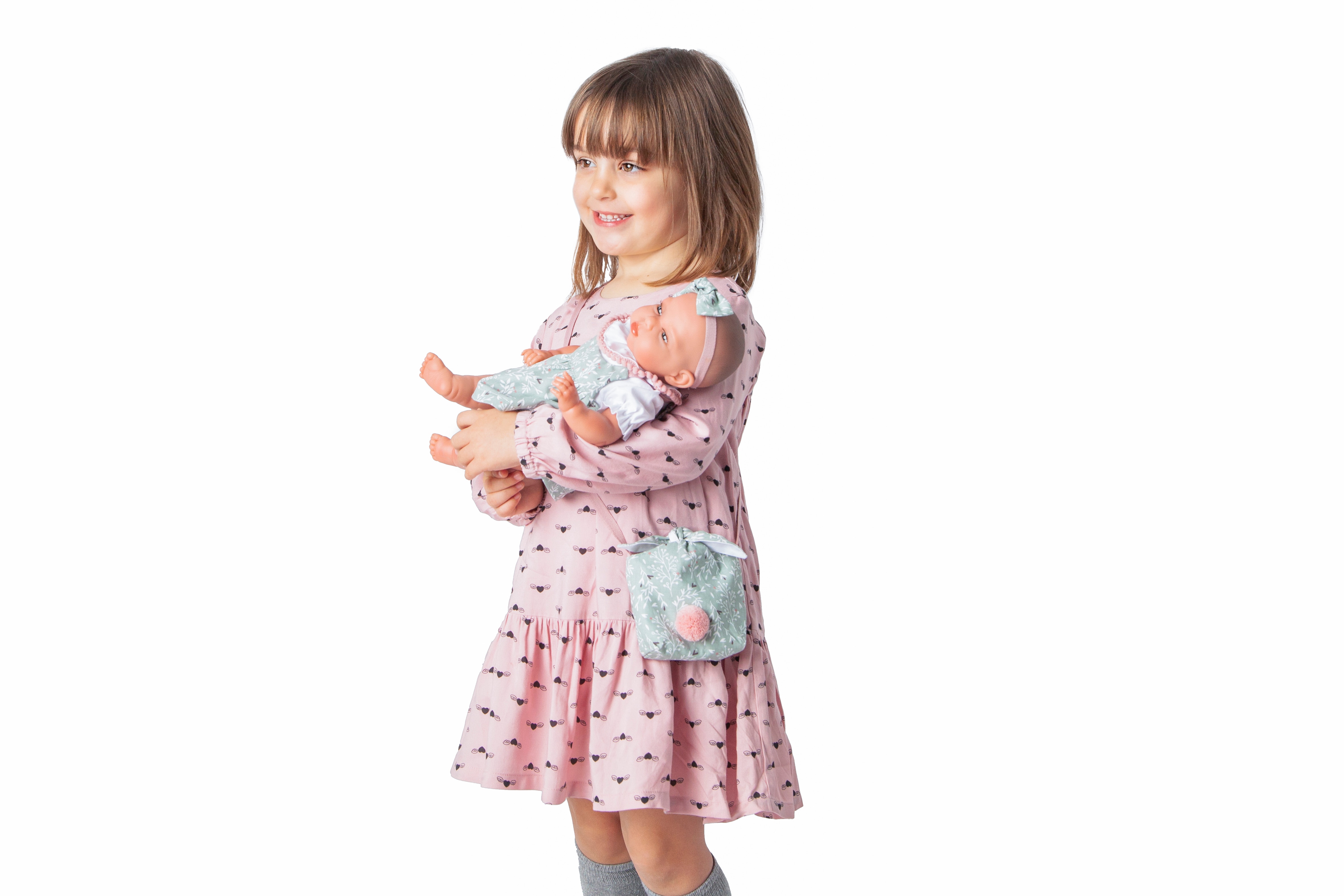 Muñeca Mi Pequeño Reborn Tufi vestido bolso Muñecas Antonio Juan 5