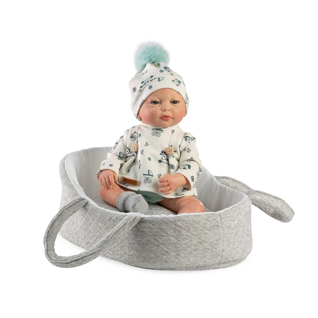 Muñeca bebé Reborn Nico con capazo Muñecas Guca
