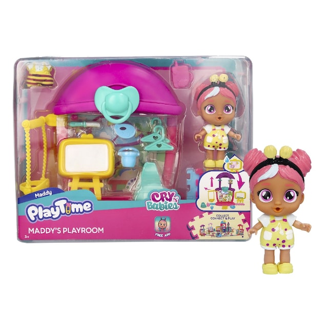 Muñeco bebé con playset Maddie's Playroom Bebés Llorones Playtime