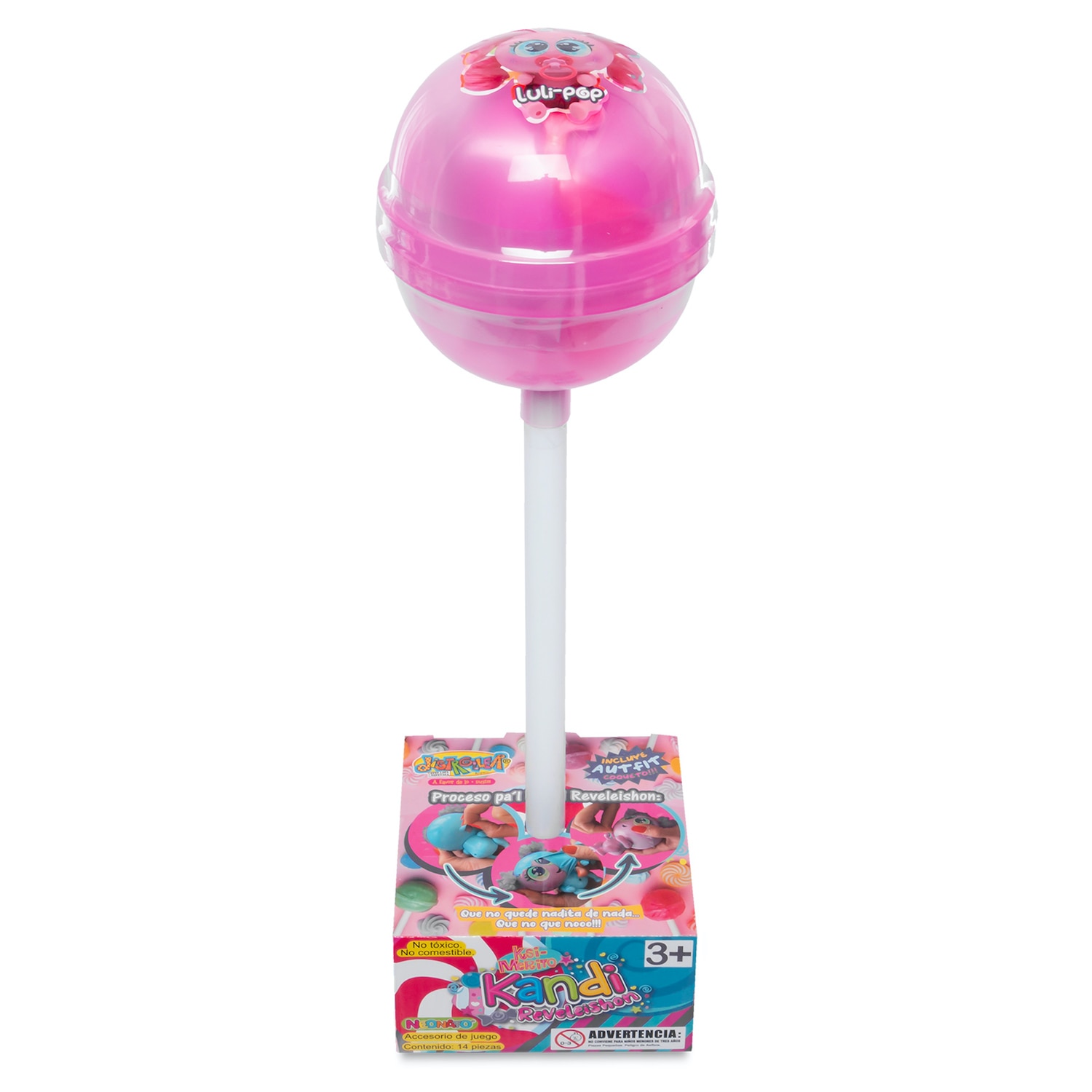 Muñeco bebé Ksimerito Kandi Reveleishon Rosa Distroller 2