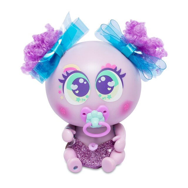 Muñeco bebé Ksimerito Kandi Reveleishon Morado Distroller
