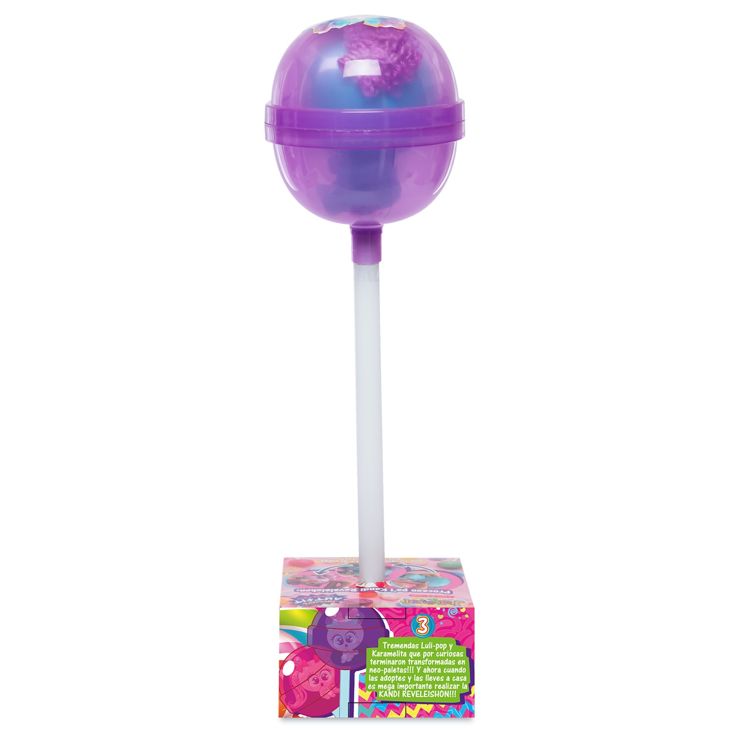 Muñeco bebé Ksimerito Kandi Reveleishon Morado Distroller 3