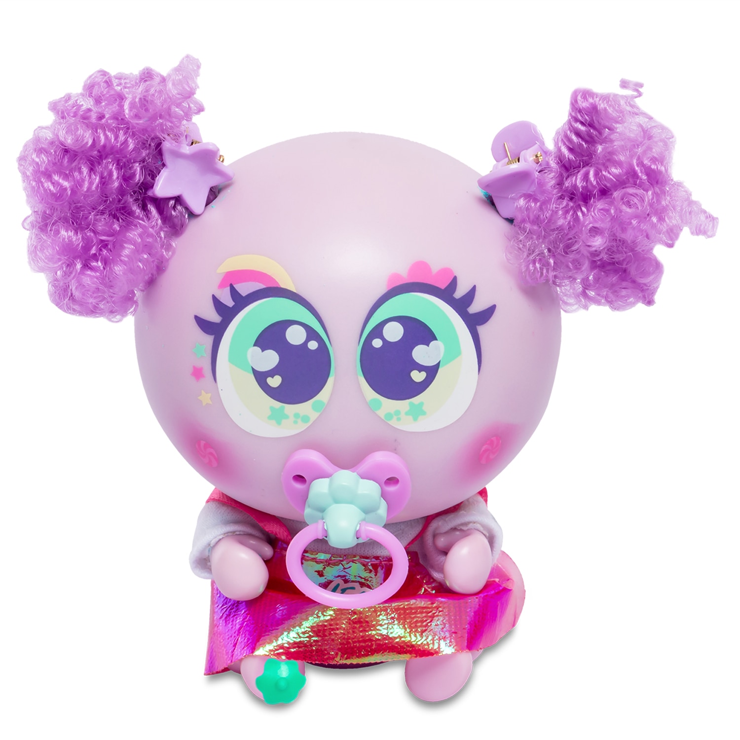 Muñeco bebé Ksimerito Kandi Reveleishon Morado Distroller 8