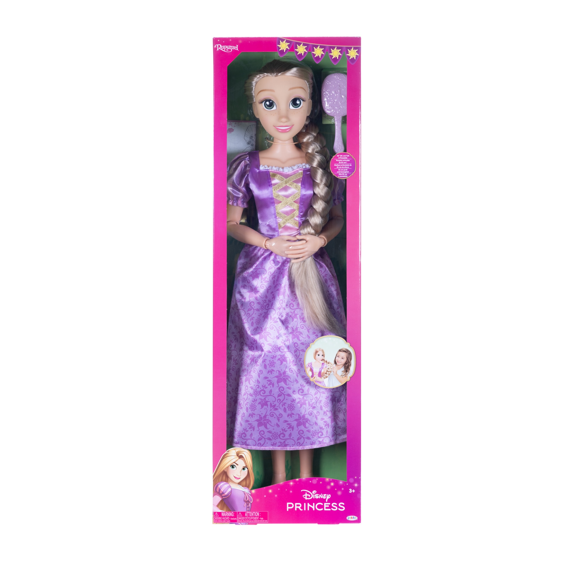 Boneca 80cm Minha Amiga Repunzel 6