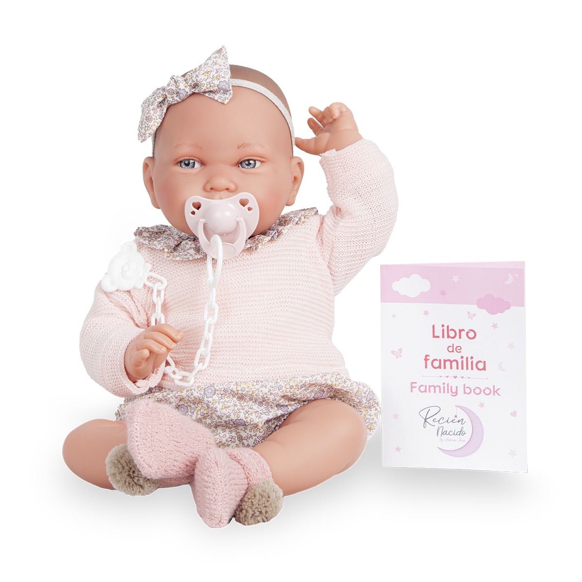 Imagen 0 de Muñeca bebé Recie?n Nacida Lu?a babero Muñecas Antonio Juan