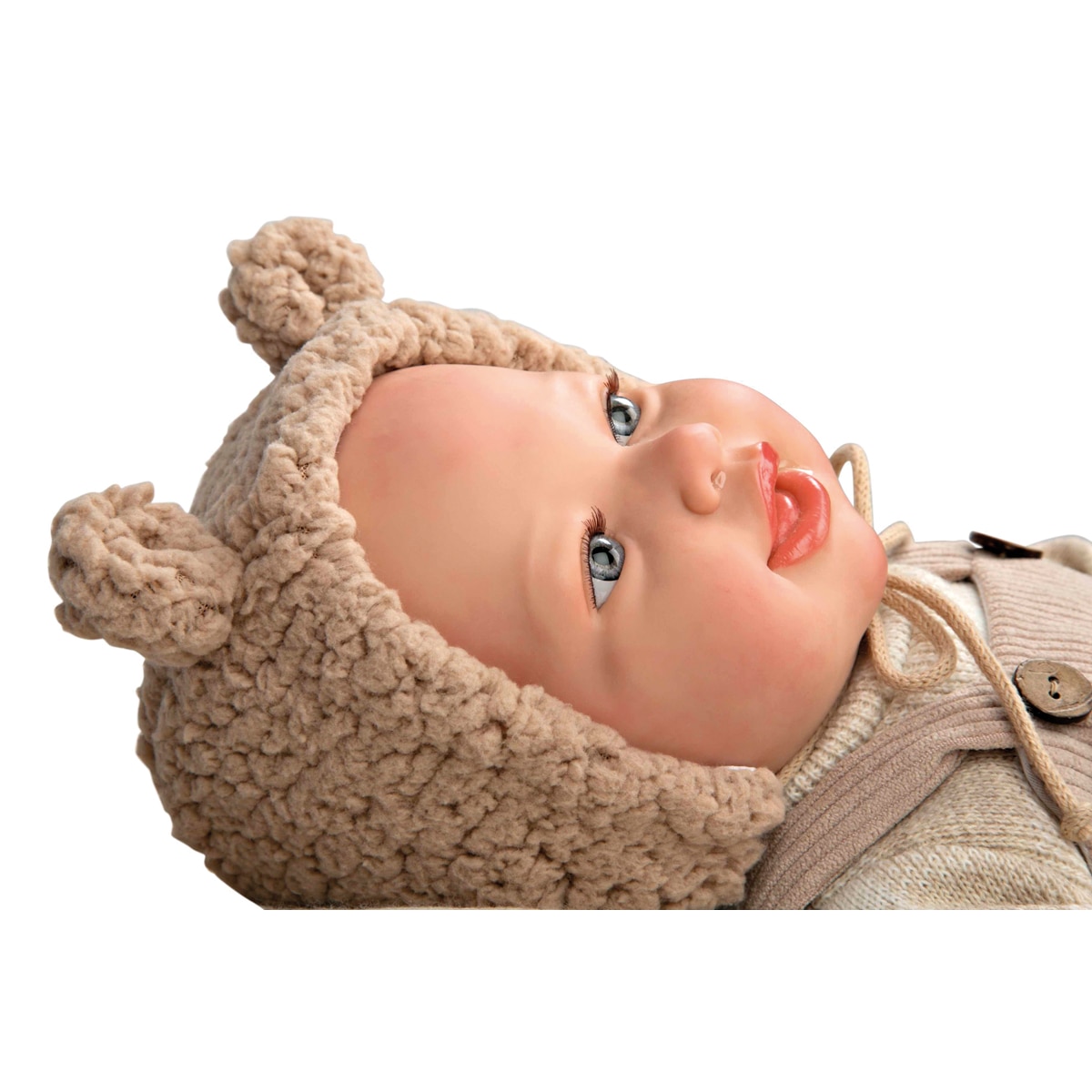 Bebé reborn 45 cm Rubén con cojín 6