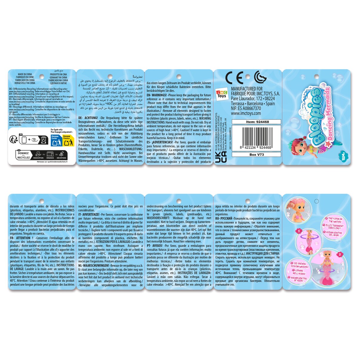 Muñeca sirena Dance Mermaids Bloopies modelos surtidos 11