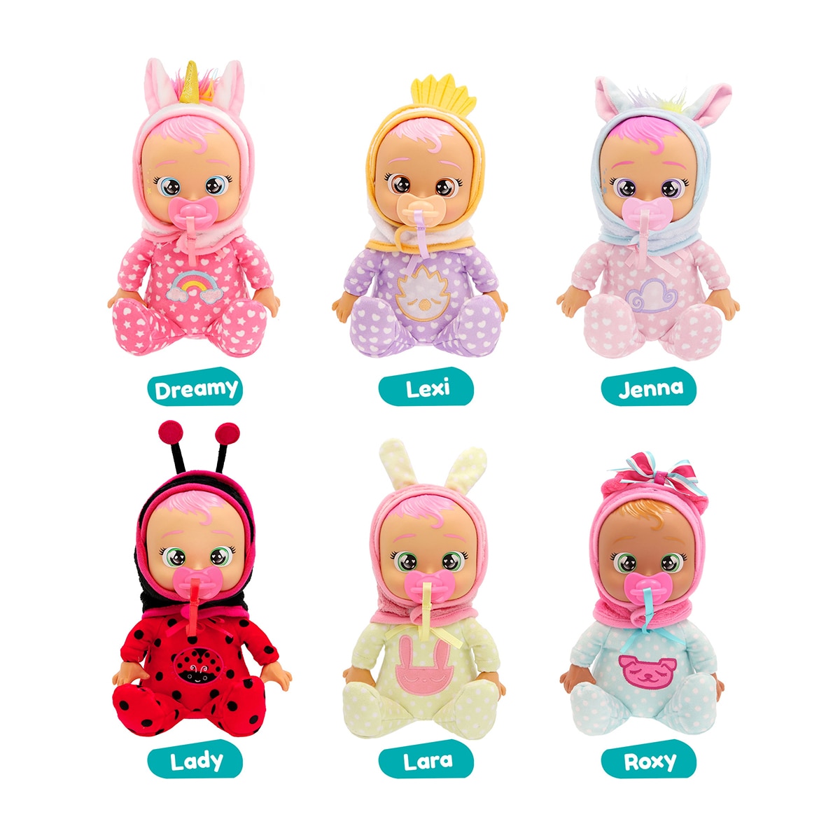 Imagen 0 de Muñeco bebé Tiny Cuddles Newborn Bebés Llorones modelos surtidos