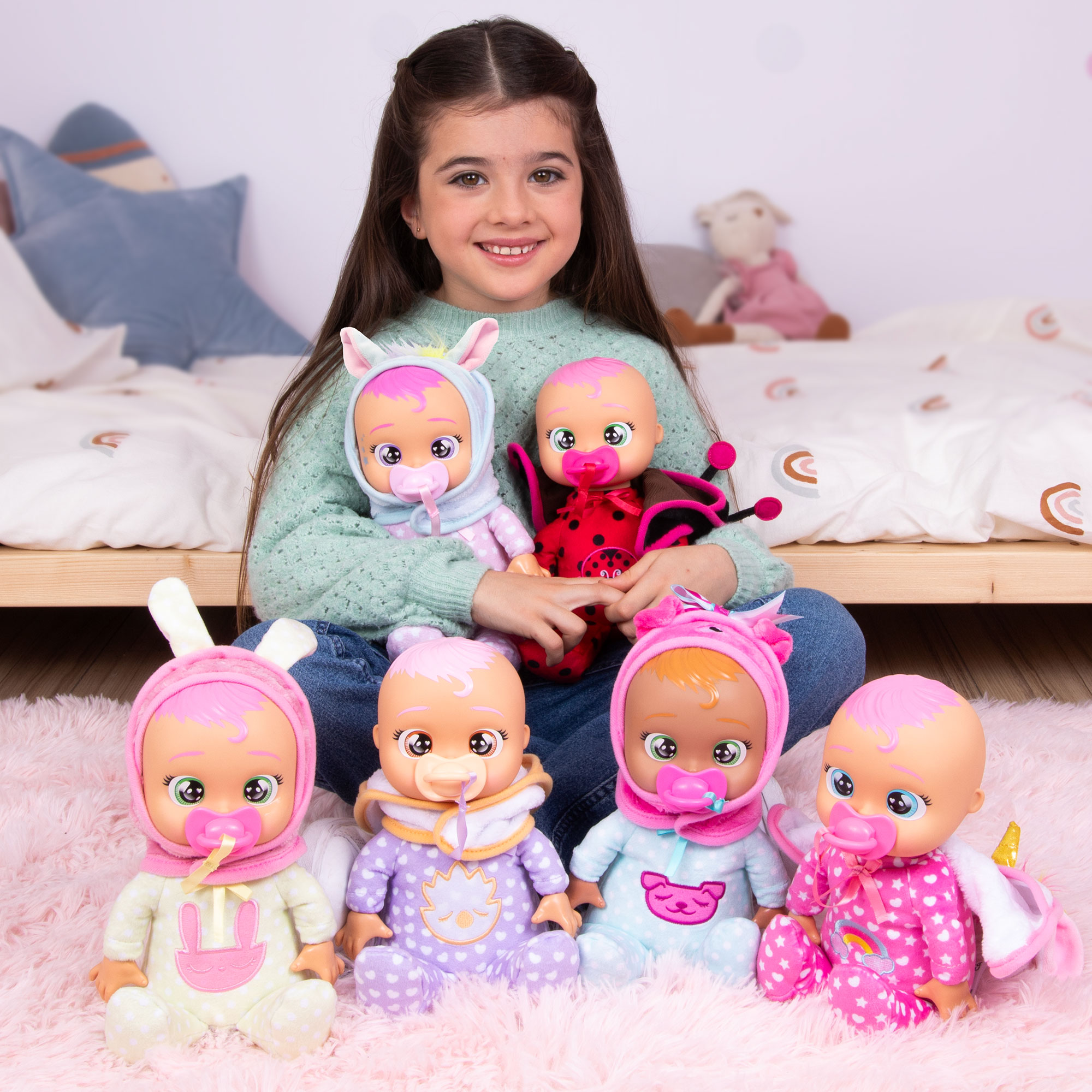 Muñeco bebé Tiny Cuddles Newborn Bebés Llorones modelos surtidos 17